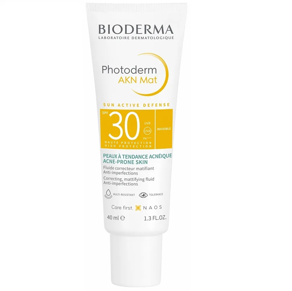 BIODERMA Photoderm AKN Mat SPF 30 aizsargfluīds, 40 ml - Produkta attēls 