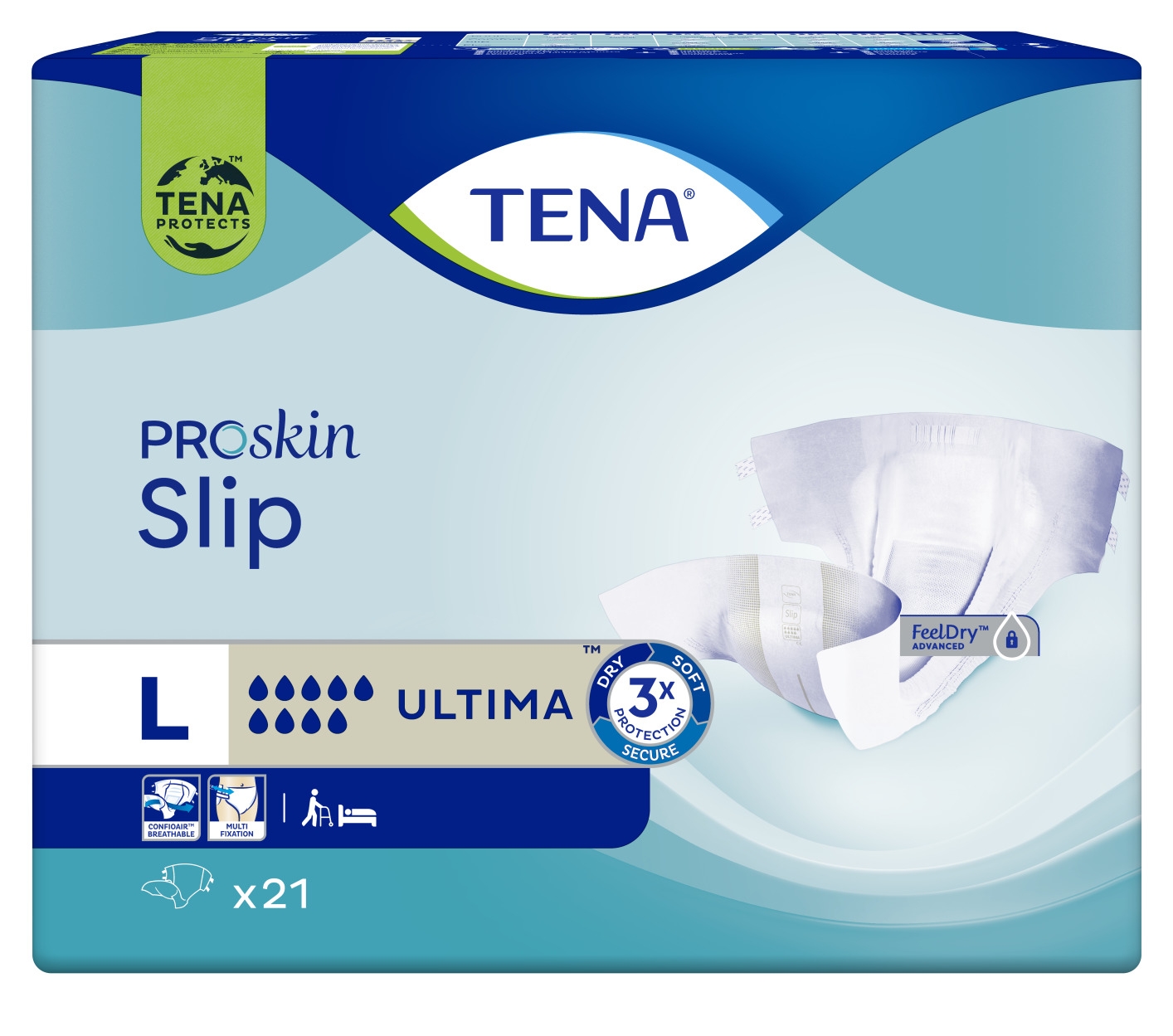 TENA Slip Ultima autiņbikses, L izmērs, 21 gab. - Produkta attēls 