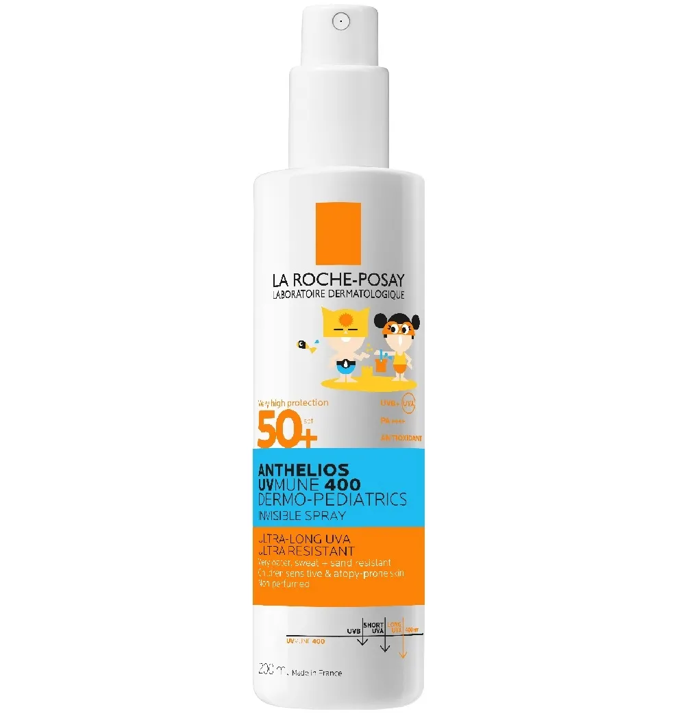 LA ROCHE-POSAY Anthelios izsmidzināms aizsarglīdzeklis bērniem SPF50+, 200 ml - Produkta attēls 