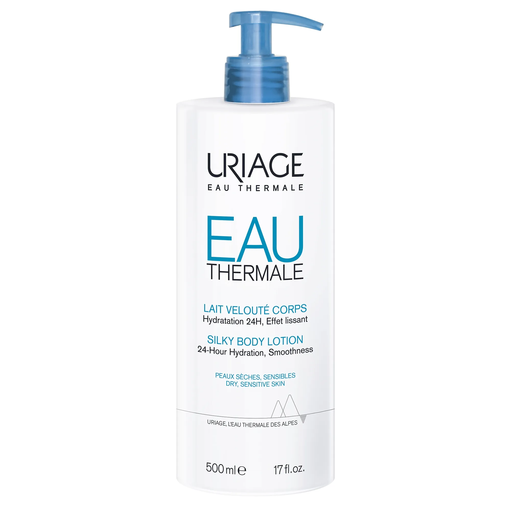 URIAGE Eau Theramale Silky Body ķermeņa losjons, 500 ml - Produkta attēls 