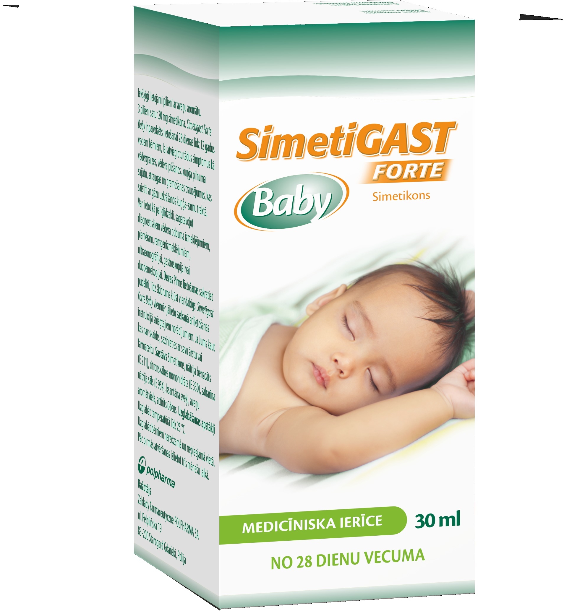 Simetigast Forte Baby - Produkta attēls 