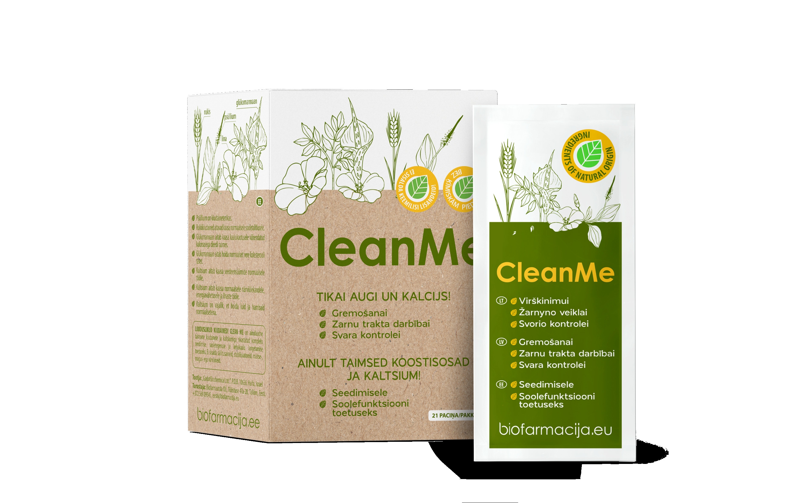 CLEAN ME pulveris, 20 gab - Produkta attēls 