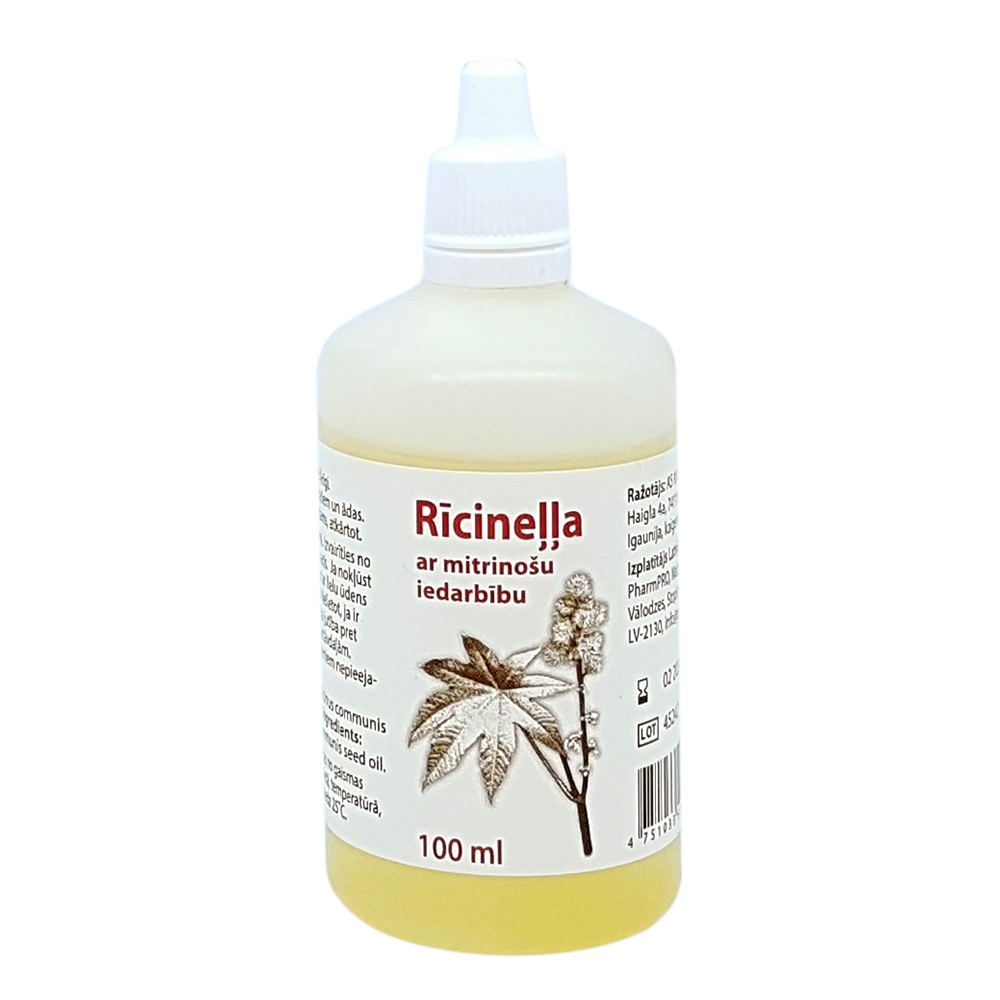 Rīcineļļa ar mitrinošu iedarbību 100 ml - Produkta attēls 
