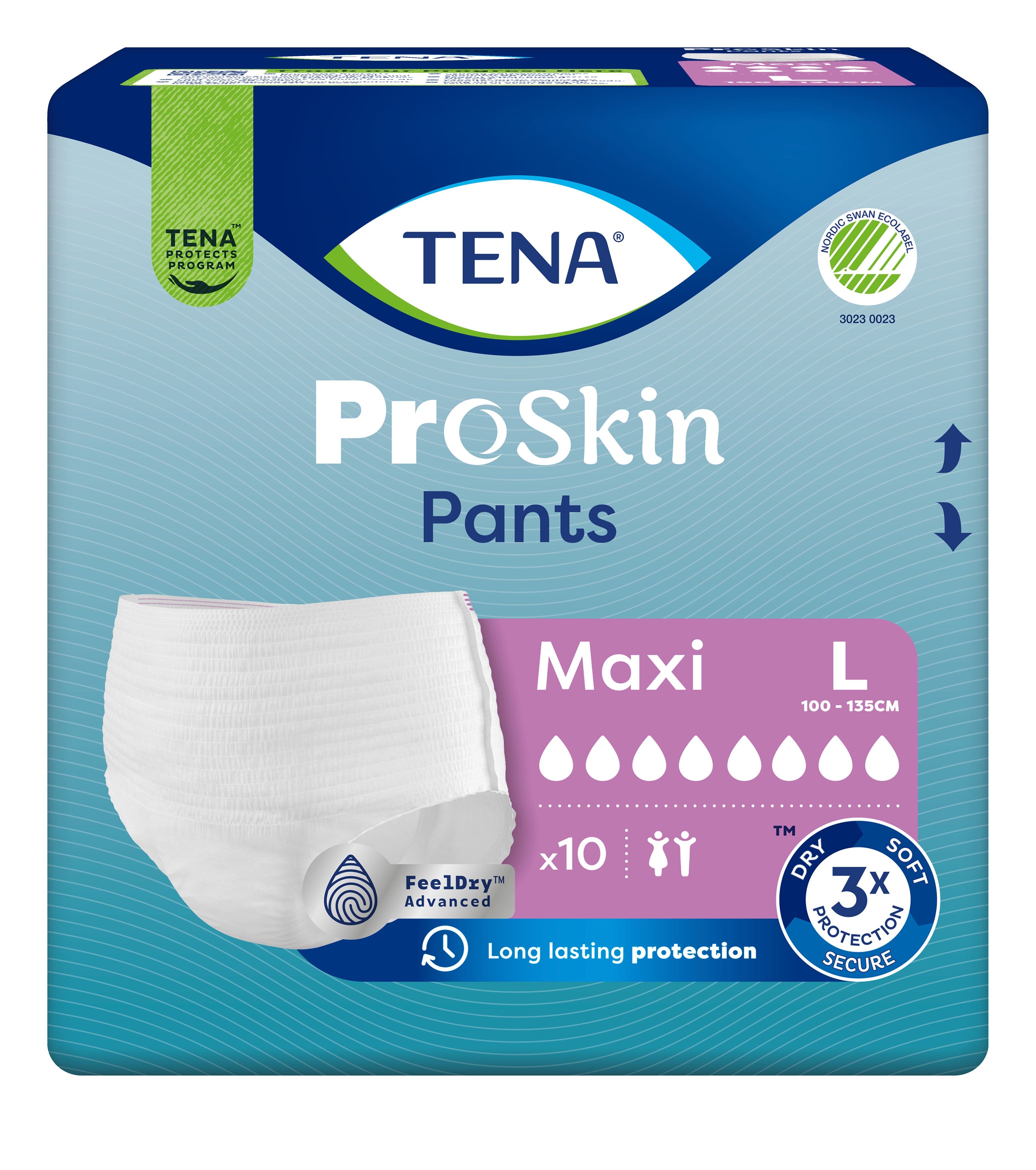 TENA Pants Maxi biksītes L izmērs, 10 gab. - Produkta attēls 