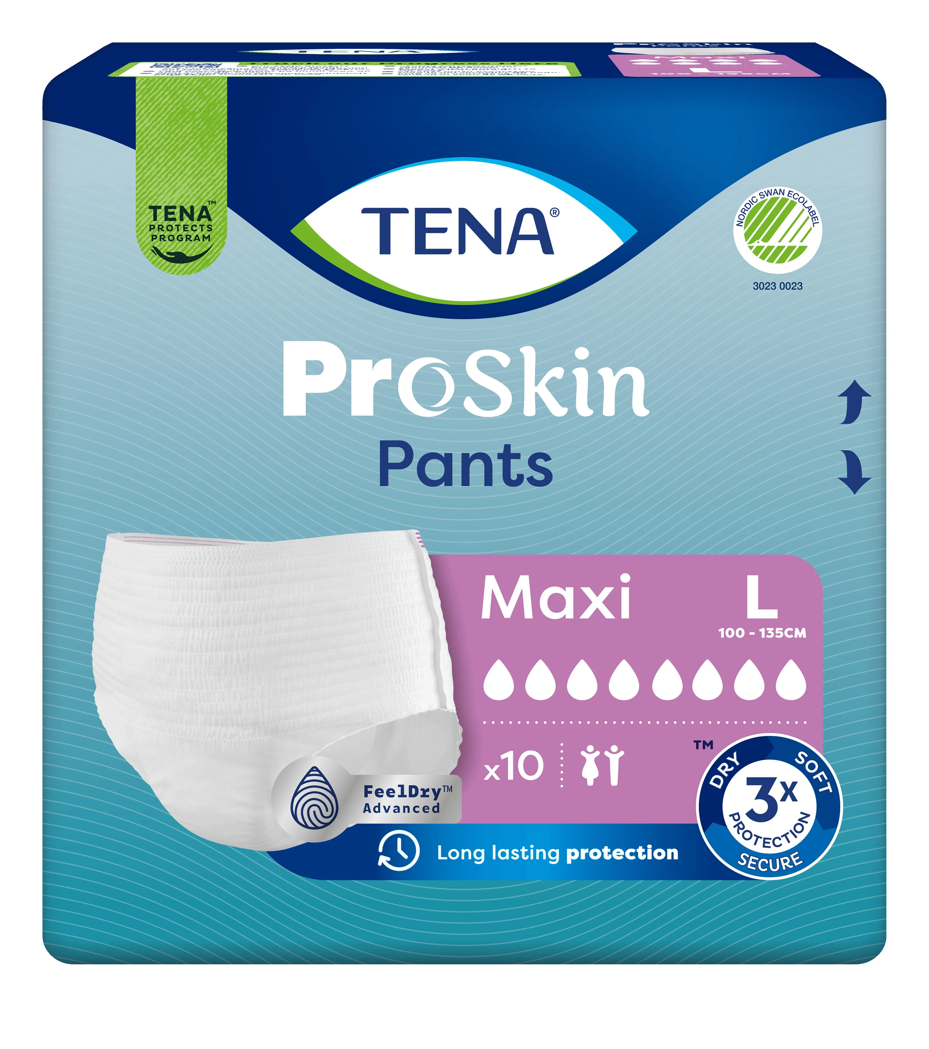 TENA Pants Maxi biksītes L izmērs, 10 gab. - Produkta attēls 