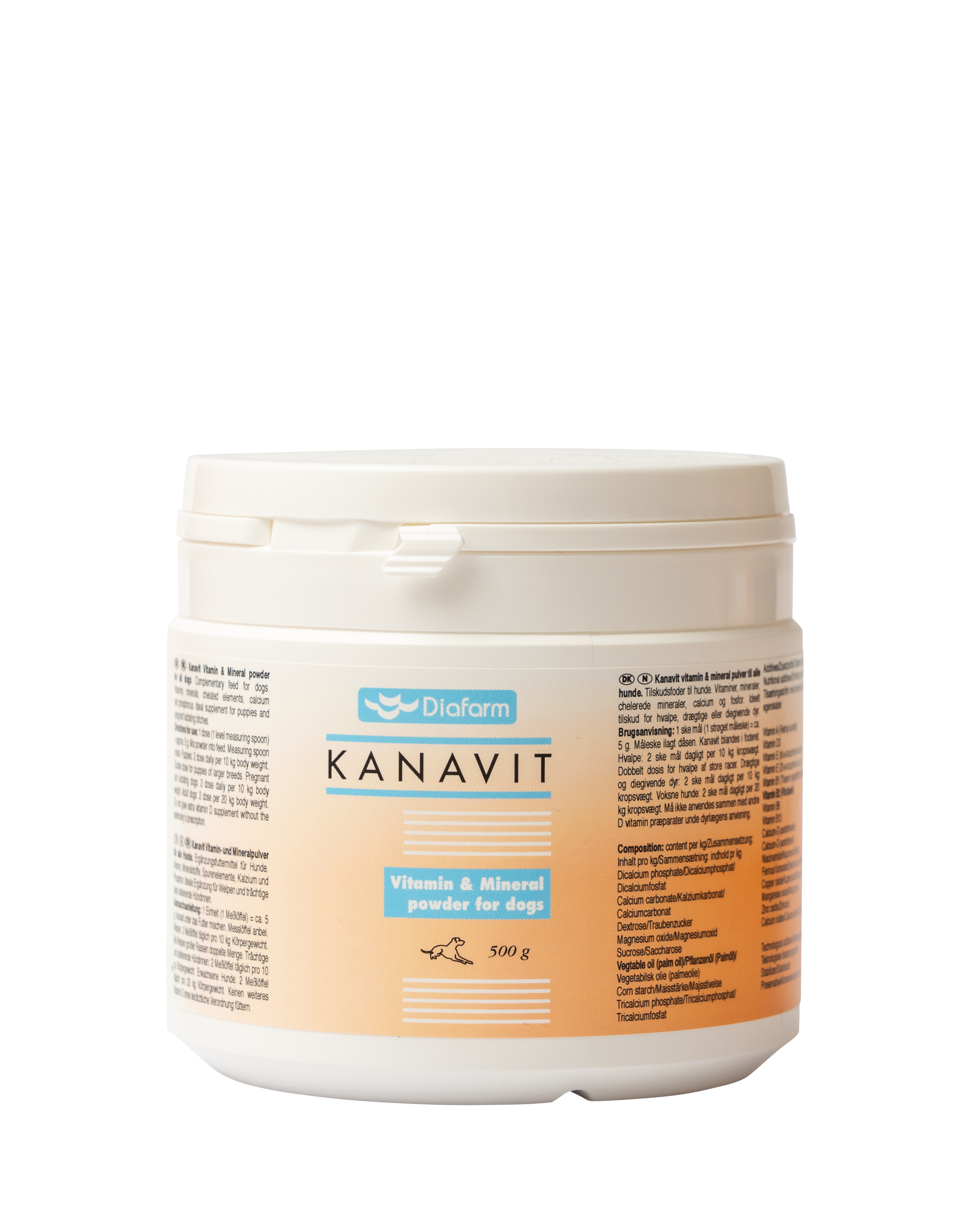 Diafarm Kanavit Vitamin&Mineral pulveris suņiem 500g - Produkta attēls 