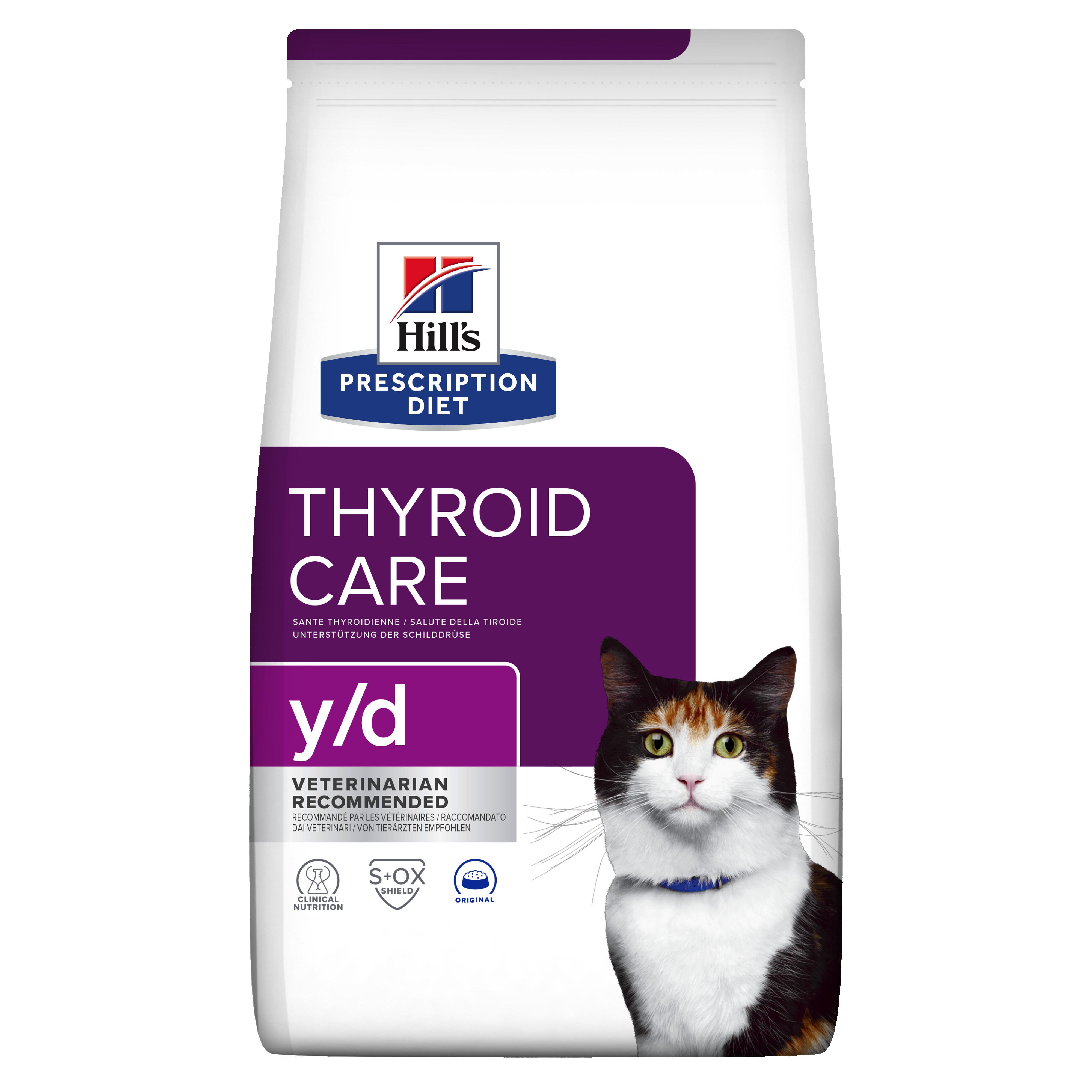 Hills PD kaķu sausā barība Y/D 1,5kg - Produkta attēls 