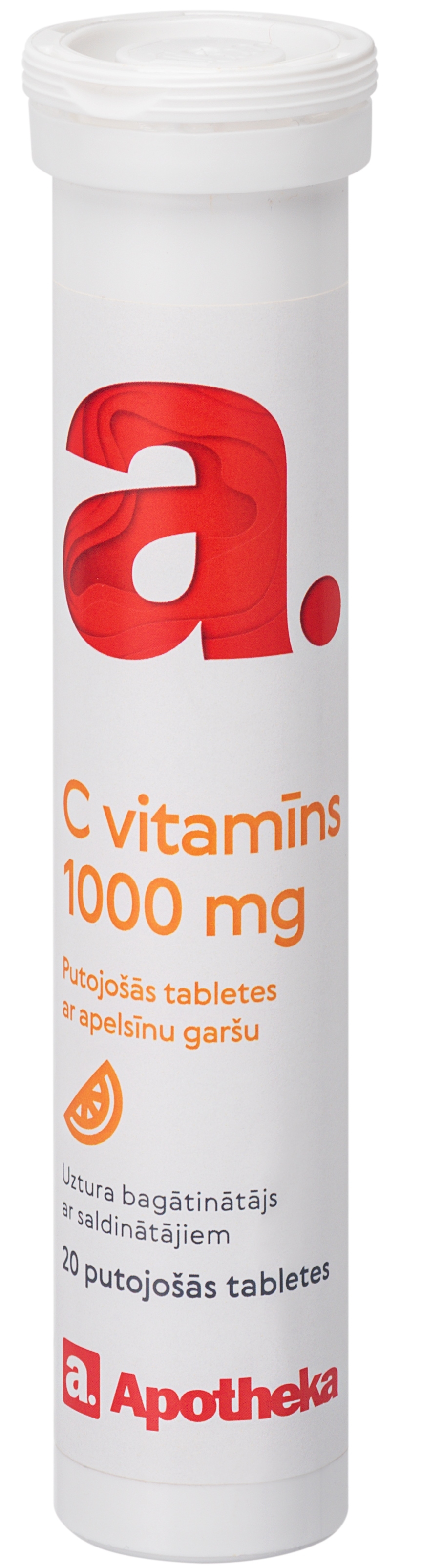 APOTHEKA C vitamīns 1000 mg putojošas tabletes, 20 gab - Produkta attēls 