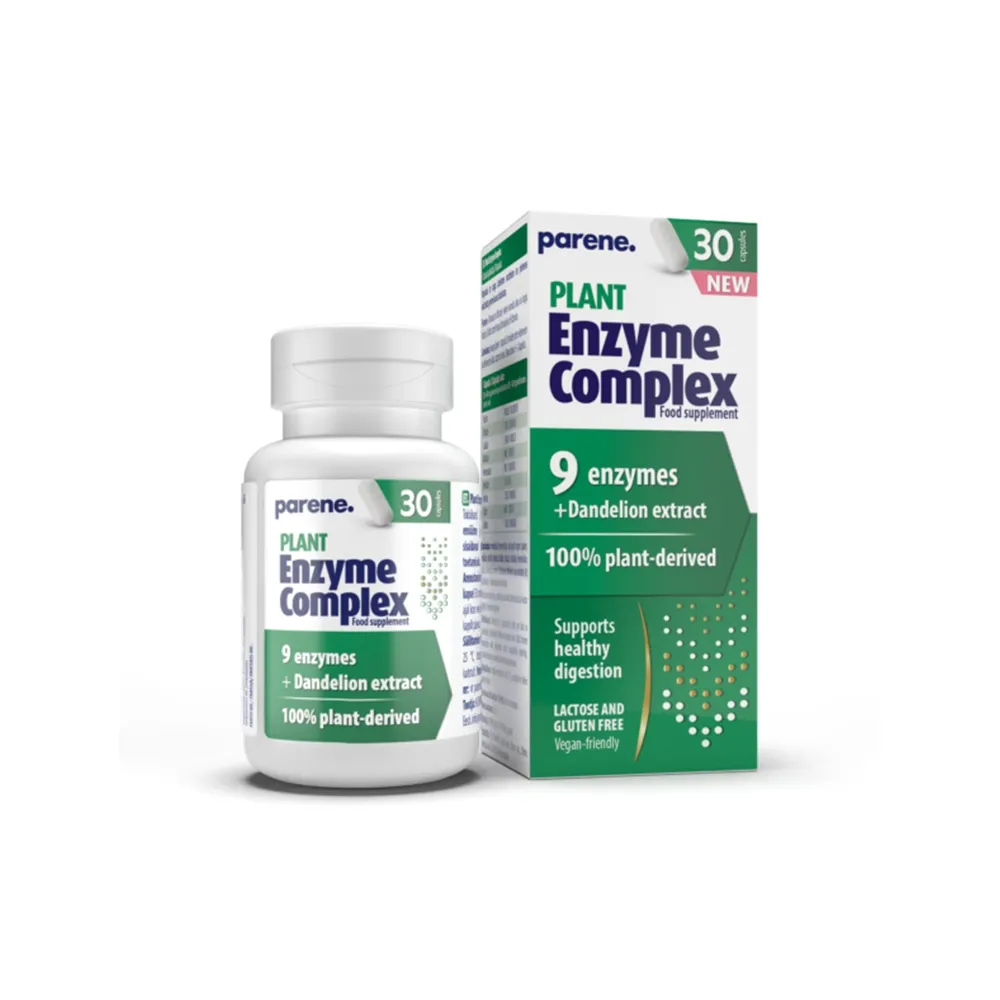 PARENE Plant Enzyme Complex kapsulas, 30 gab - Produkta attēls 
