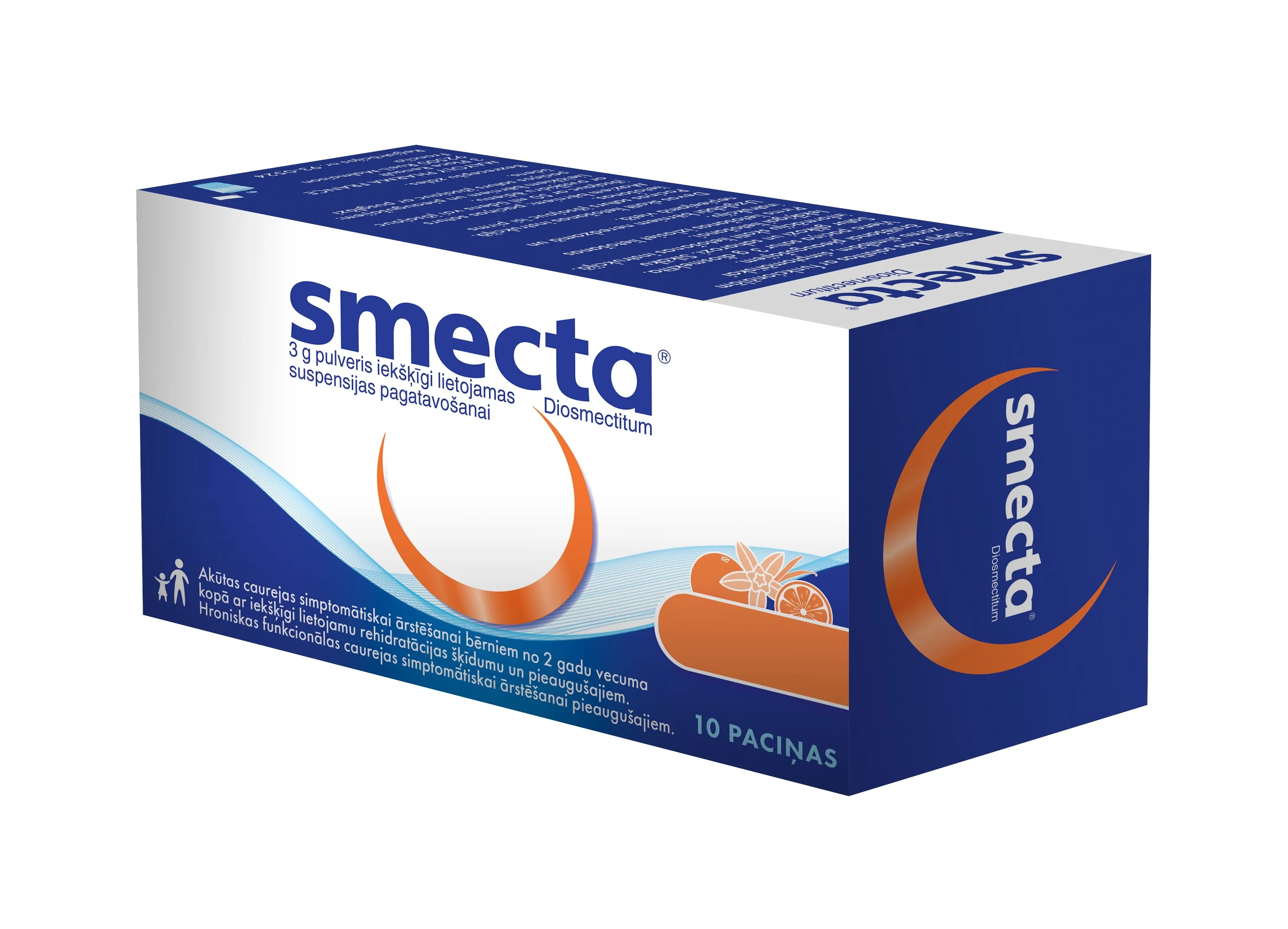 SMECTA PULVERIS N10 AR APELSĪNU GARŠU - Produkta attēls 