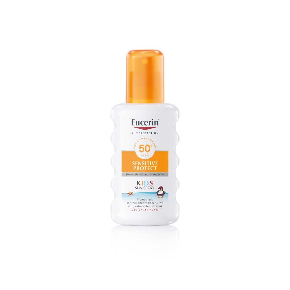 EUCERIN Kids Sun Sensitive Protect SPF50+ izsmidzināms sauļošanās aizs - Produkta attēls 
