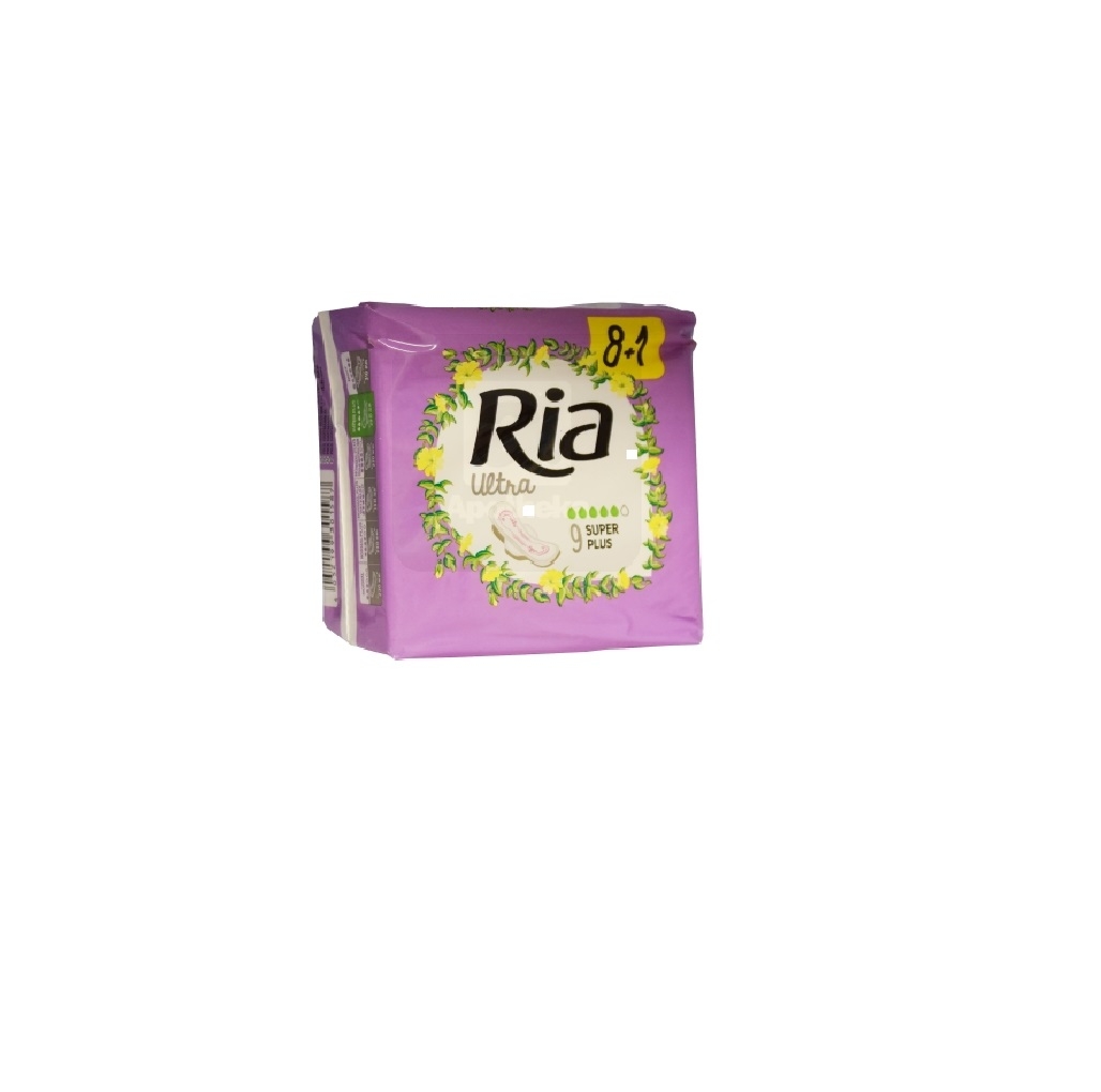 RIA Ultra Super Long higiēniskās paketes, 9 gab - Produkta attēls 