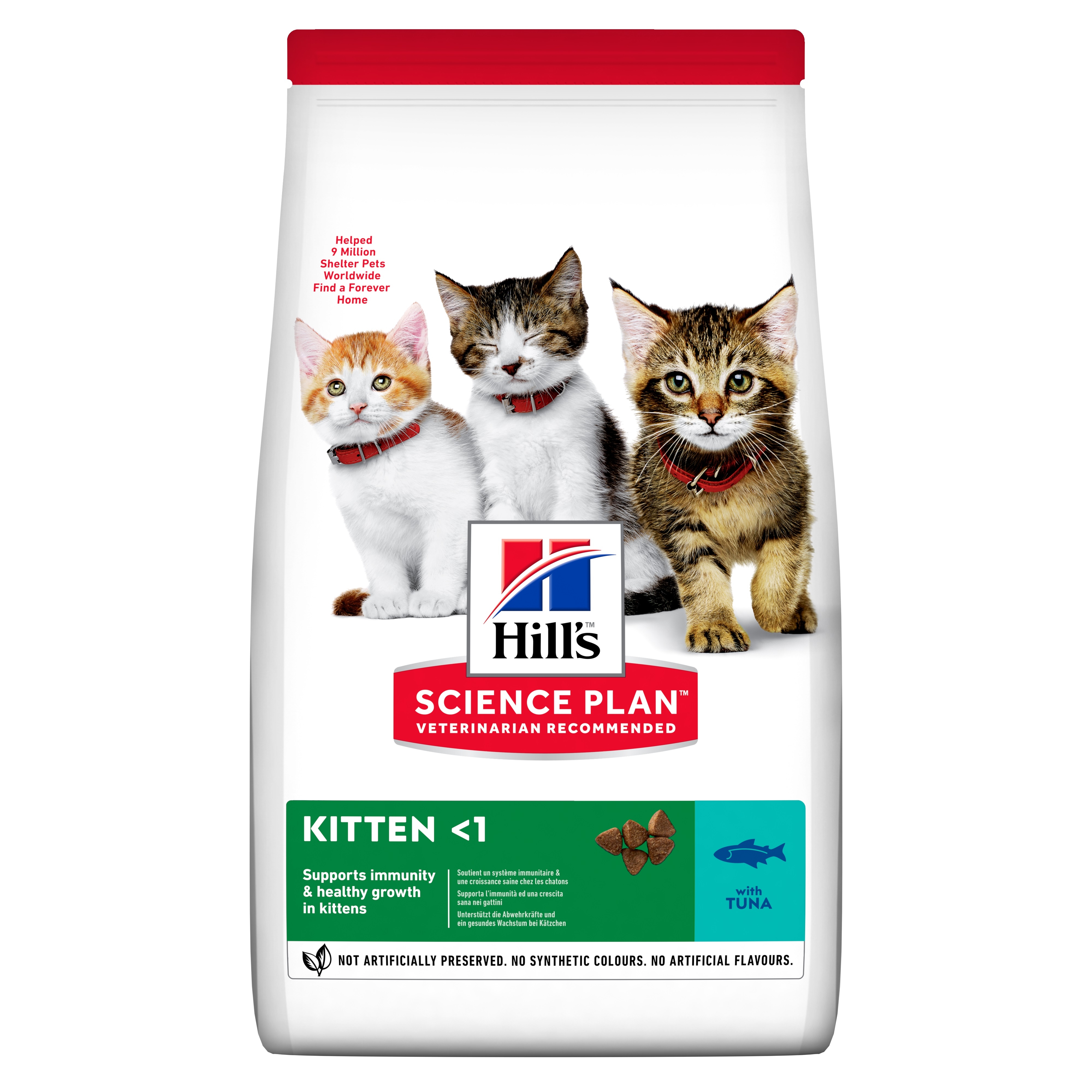 Hills kaķēnu sausā barība tuncis 1,5kg - Produkta attēls 