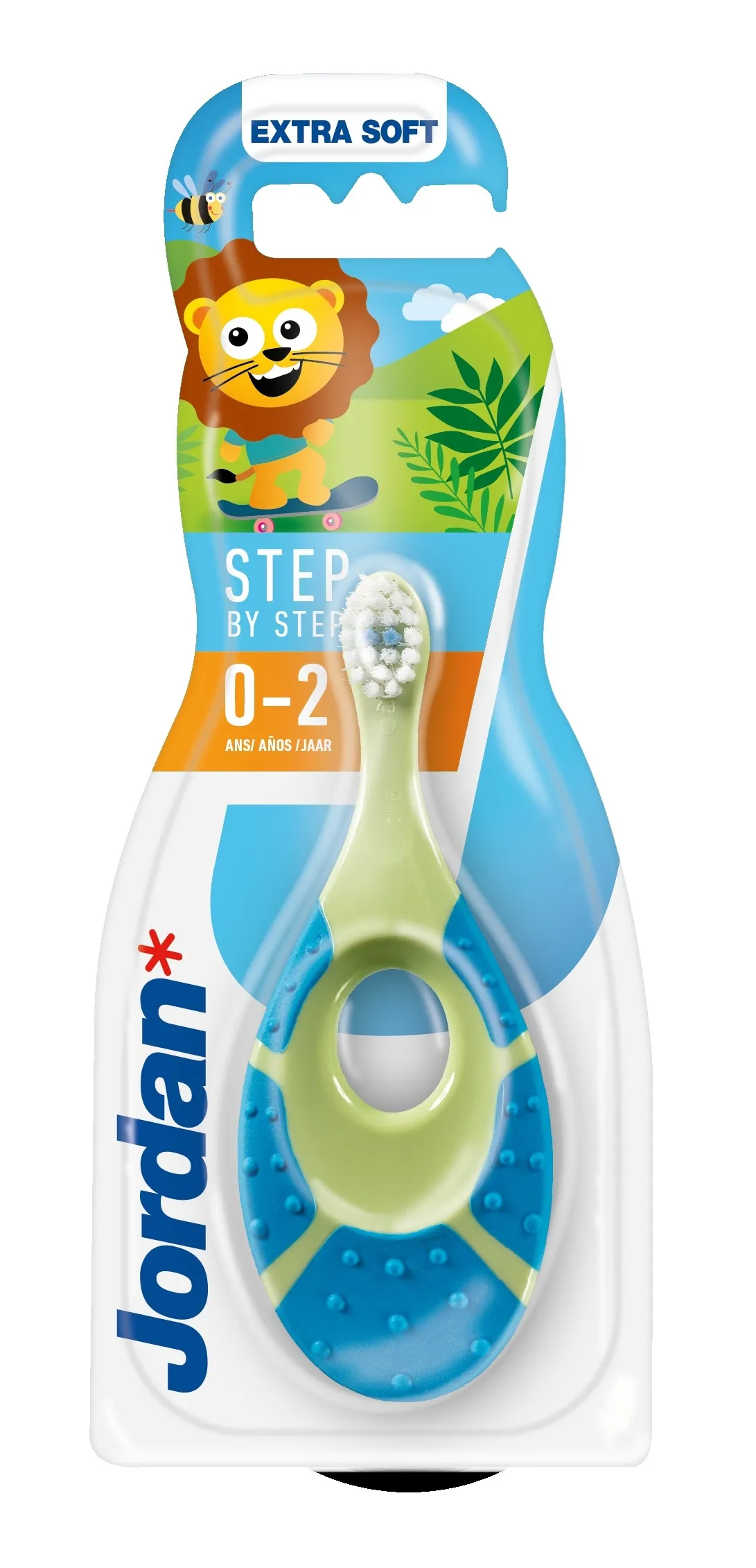 JORDAN "Step 0-2 gadi" zīdaiņu zobu birste-graužamais, īpaši mīksta - Produkta attēls 
