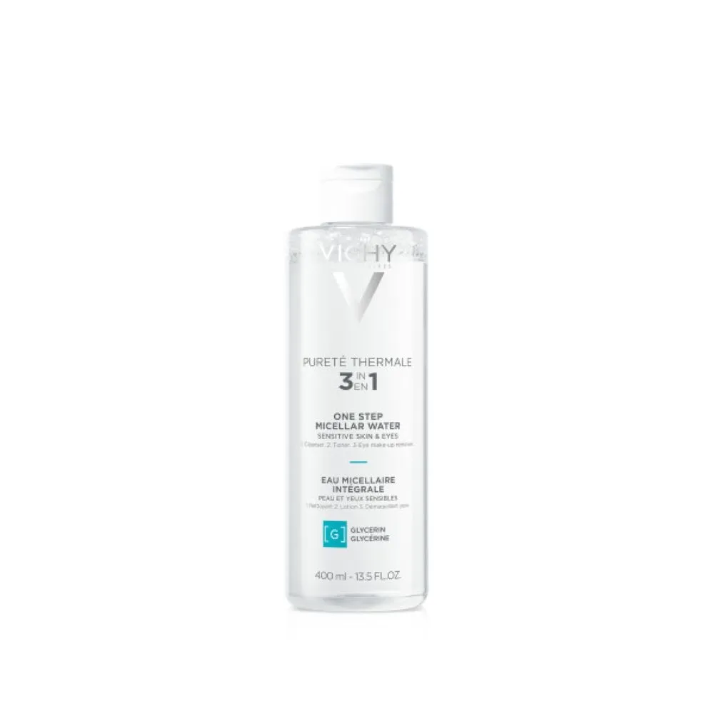 VICHY Purete Thermale micelārais ūdens jutīgai/sausai ādai, 400 ml - Produkta attēls 