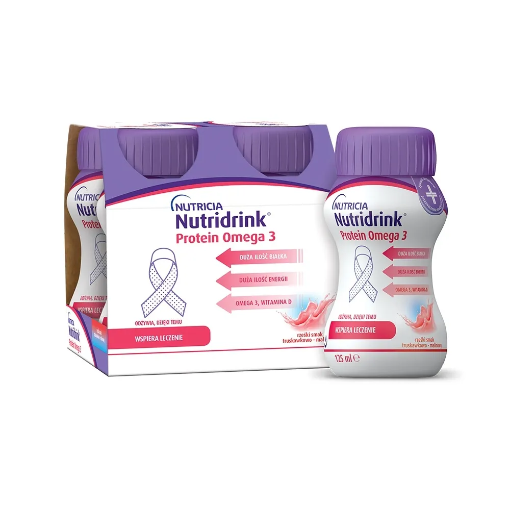 NUTRIDRINK Protein Omega-3 ar ogu garšu 125 ml, 4 gab - Produkta attēls 
