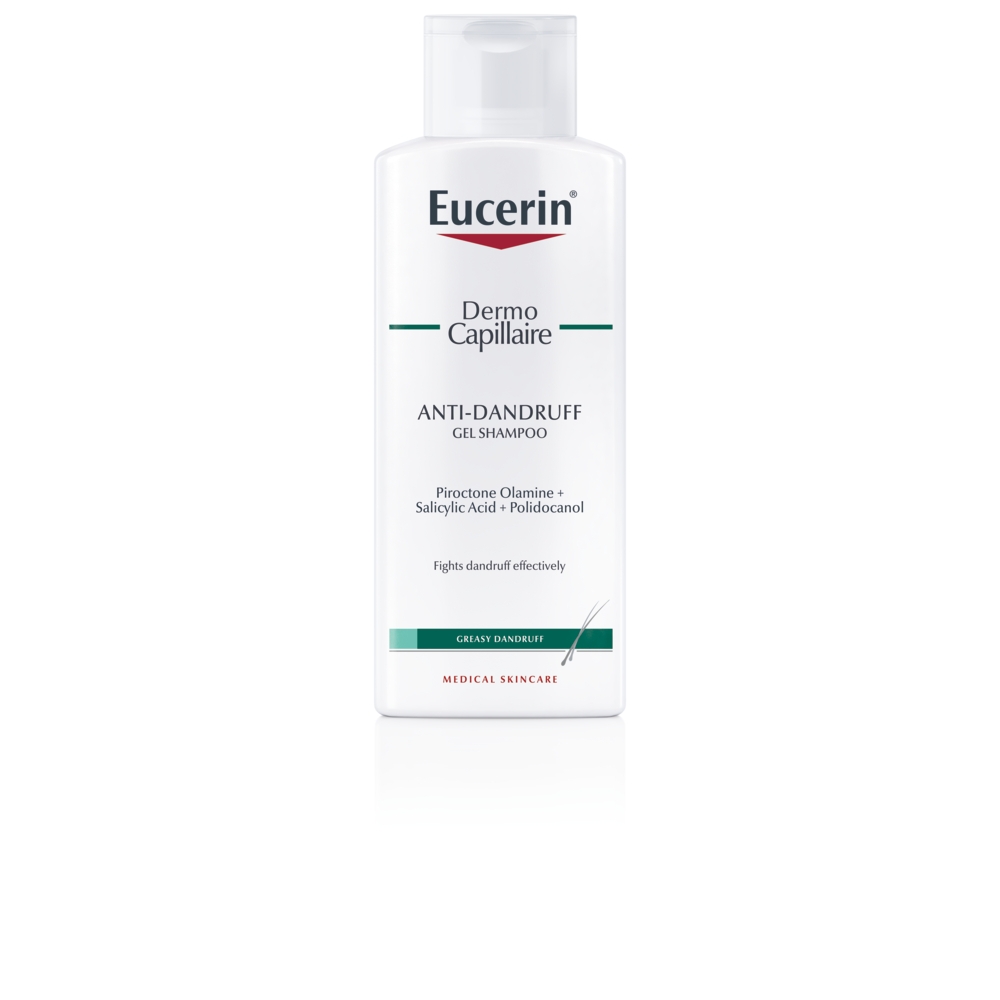 EUCERIN Dermocapillaire pretblaugznu šampūns taukainai galvas ādai, 250 ml - Produkta attēls 