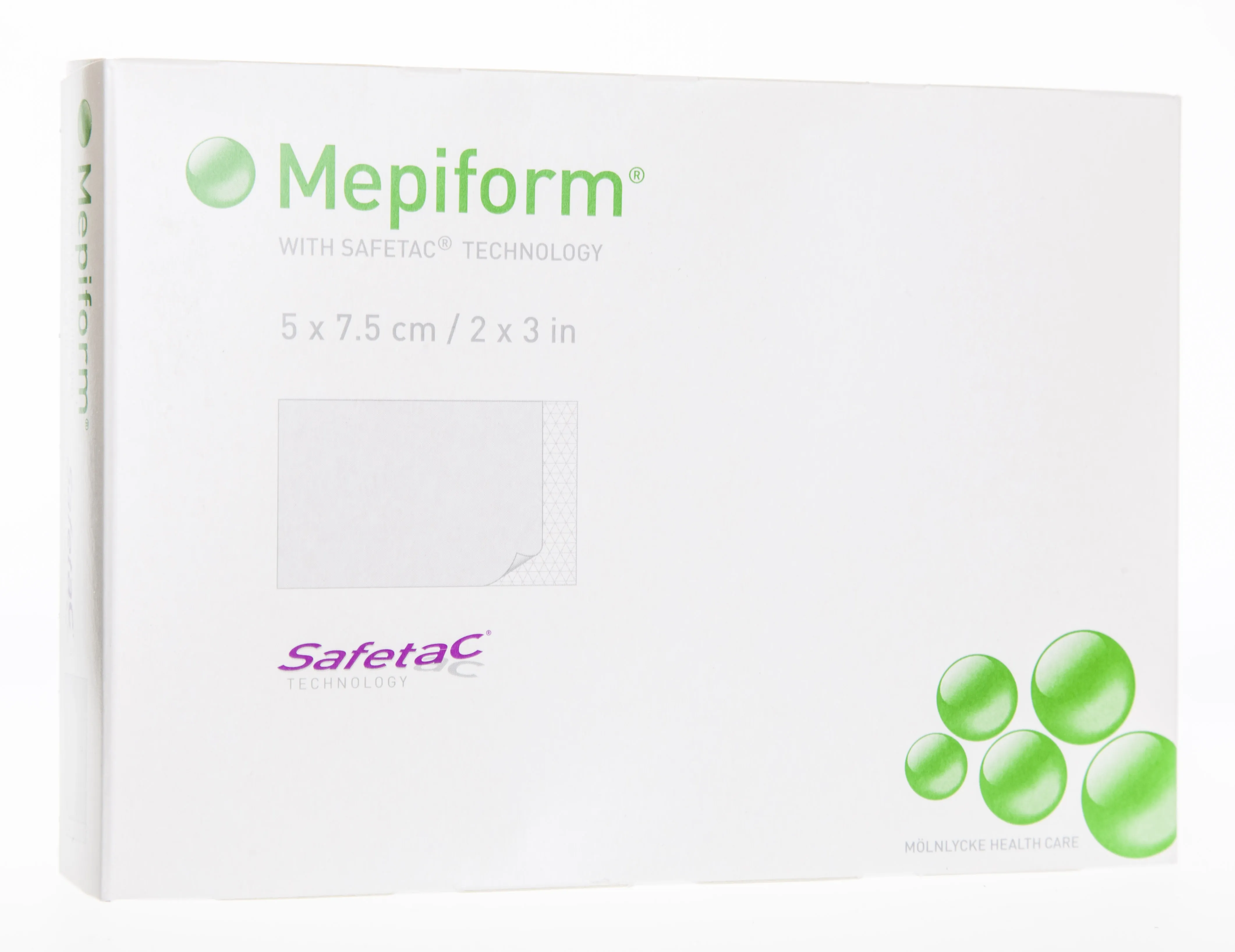 MEPIFORM 5 x 7,5cm, sterils pārsējs, 5 gab. - Produkta attēls 