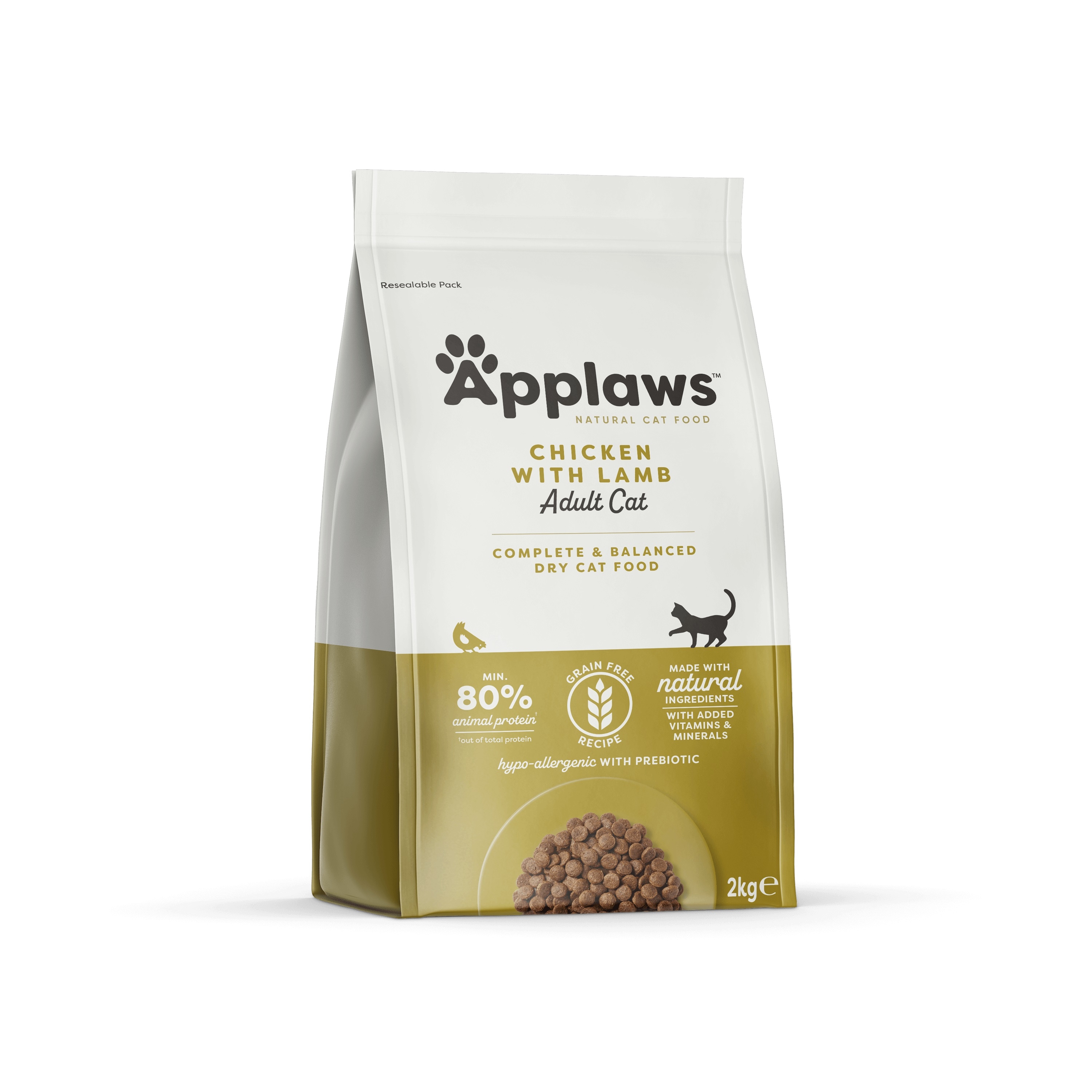 Applaws kaķu sausā barība vista/jērs 2kg - Produkta attēls 