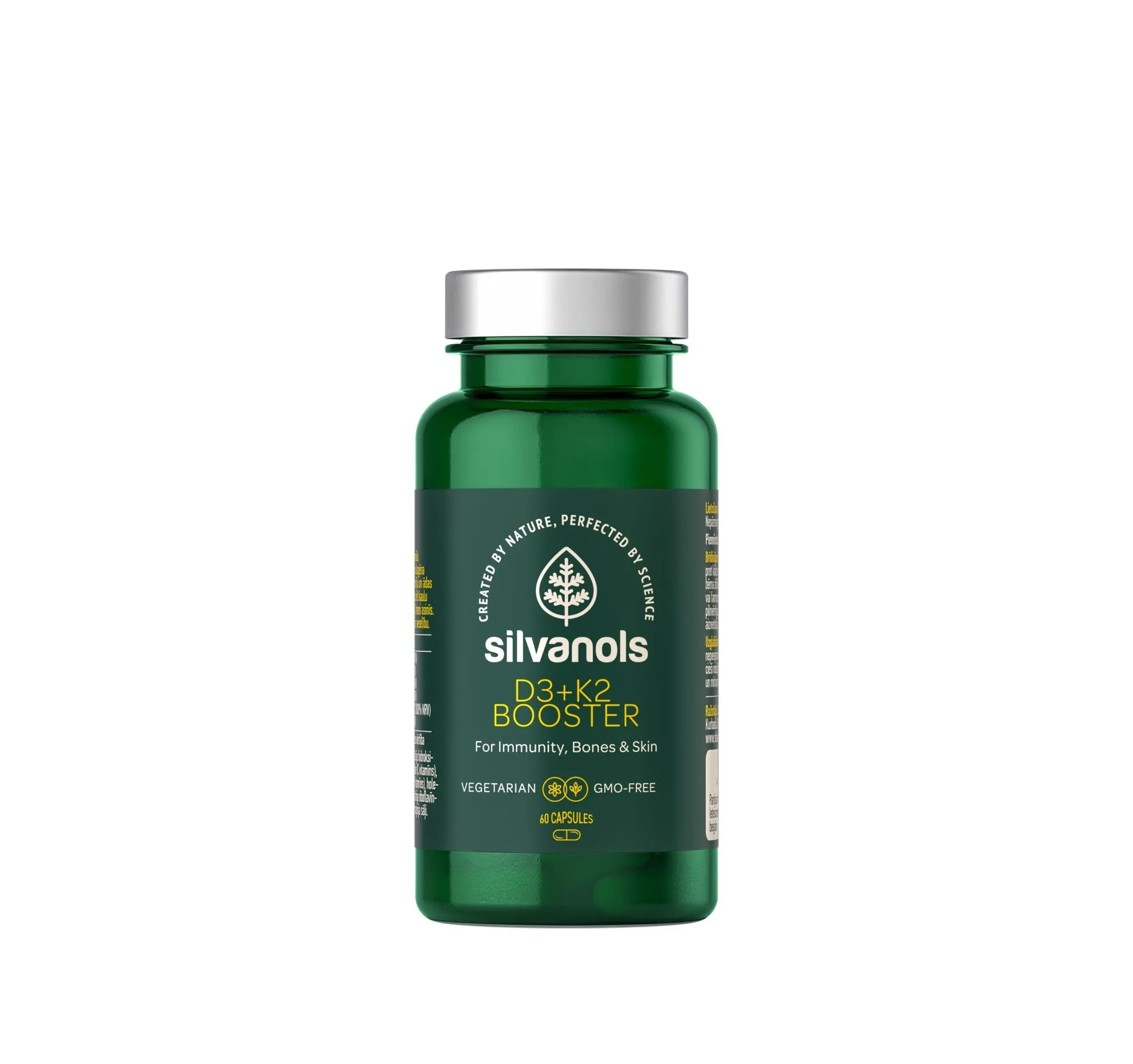 SILVANOLS D3 + K2 Booster kapsulas, 60 gab - Produkta attēls 