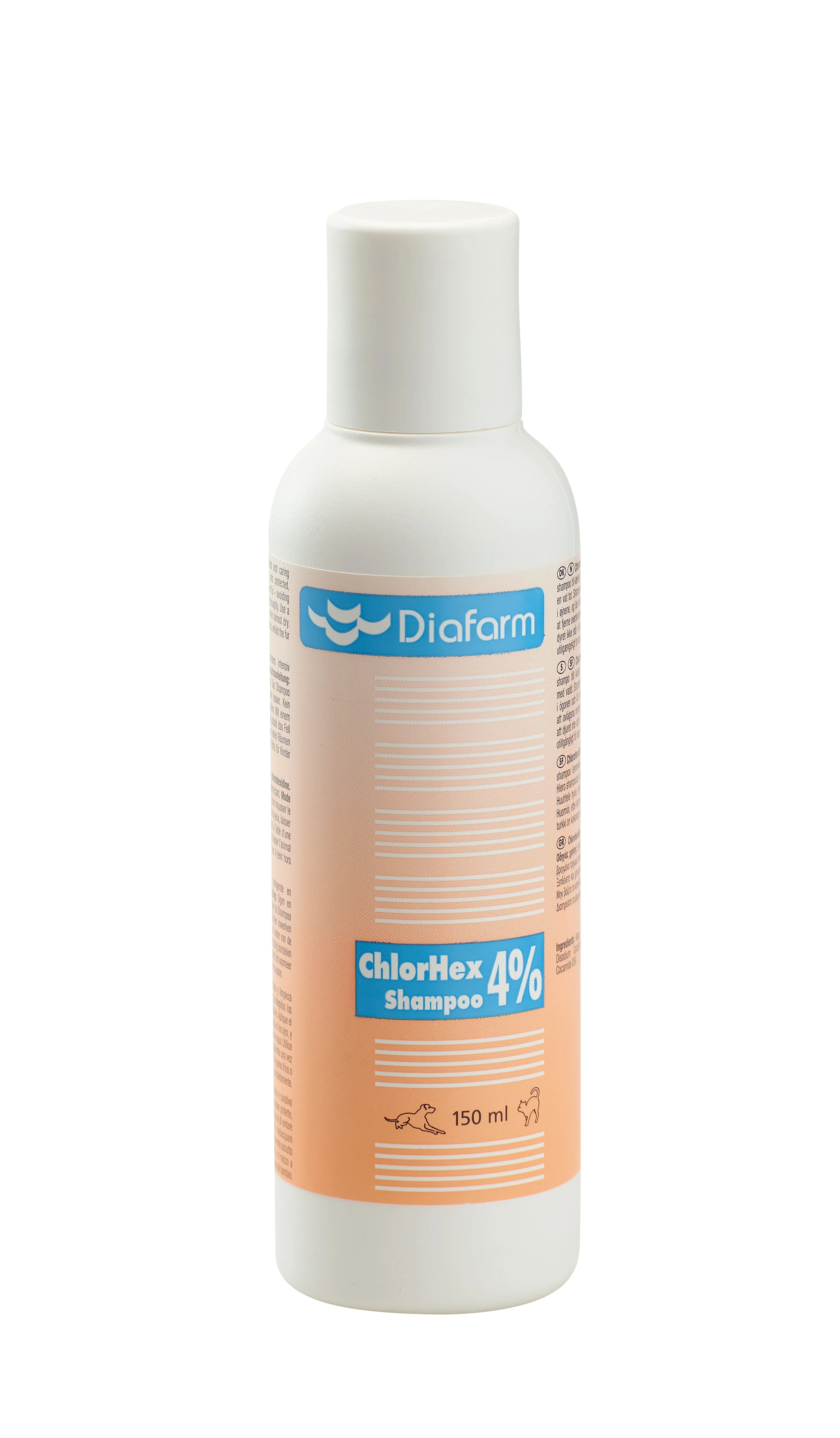 Diafarm ChlorHex šampūns 4% suņīem, kaķiem 150ml - Produkta attēls 2