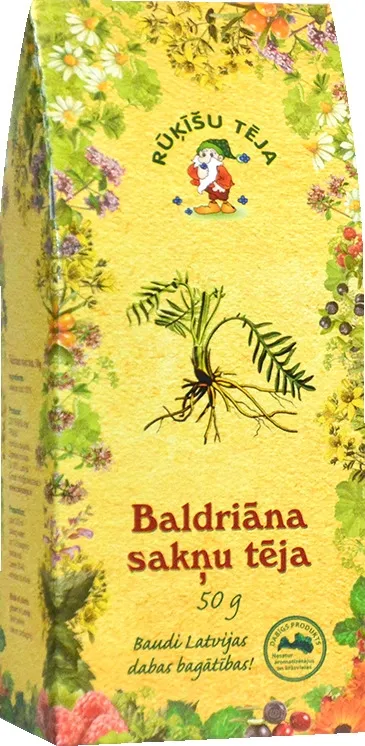 RŪĶĪŠU TĒJA baldriāna sakņu, 50 g - Produkta attēls 