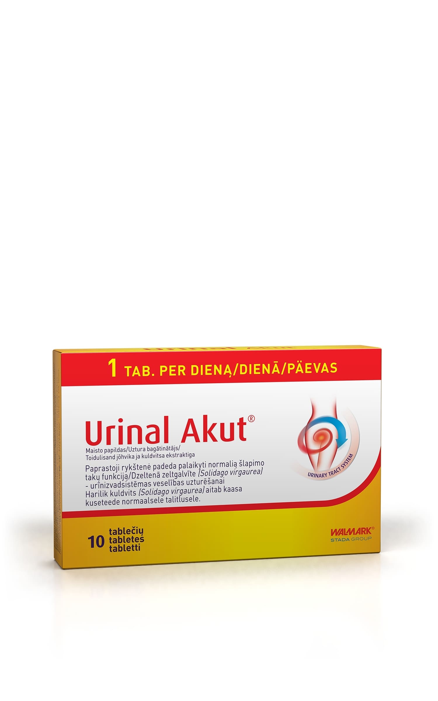 WALMARK URINAL Idelyn Akut tabletes, 10 gab. - Produkta attēls 