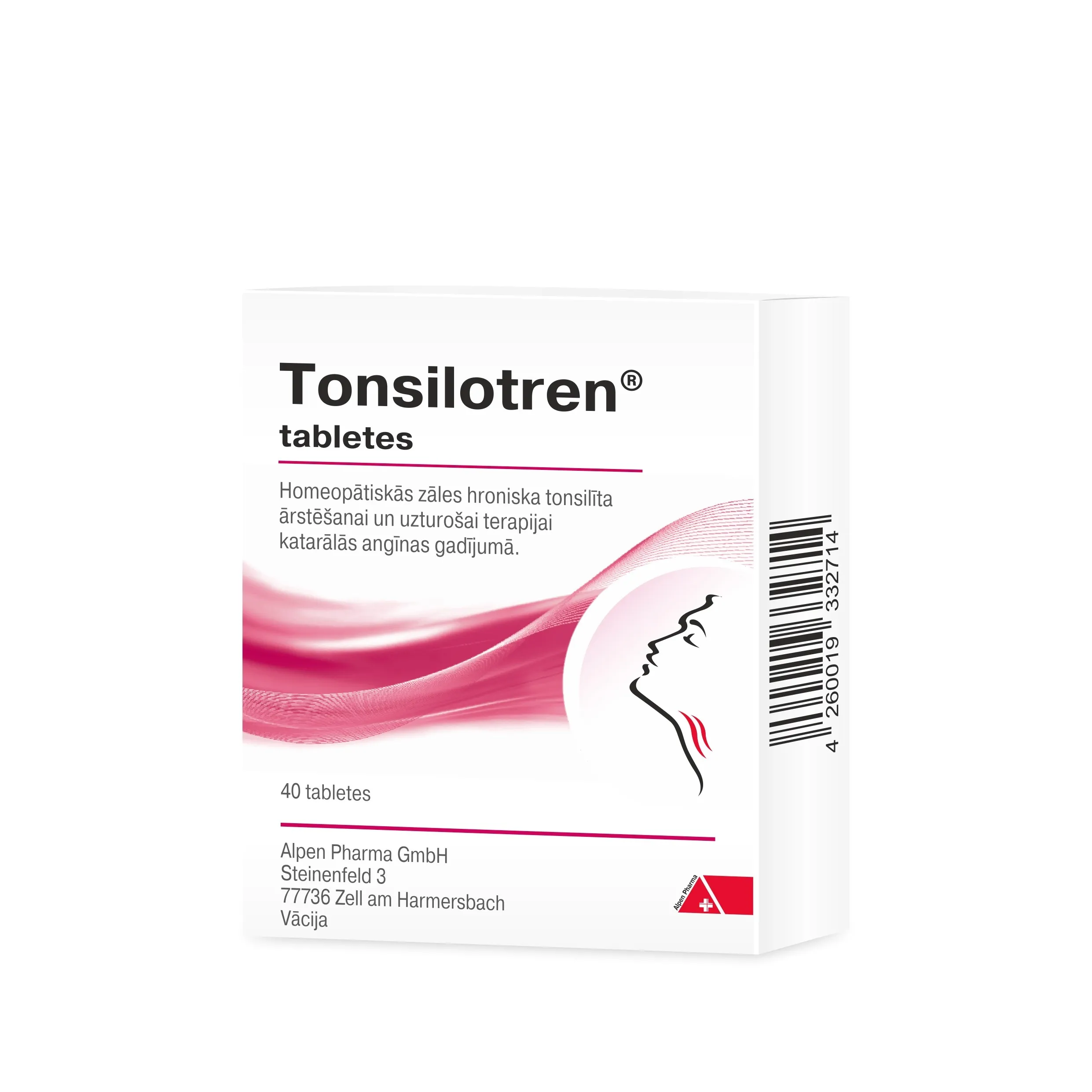 TONSILOTREN TABLETES N40 - Produkta attēls 