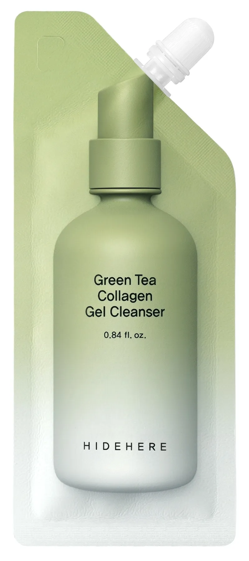 HIDEHERE Green Tea Collagen gēls sejas ādas mazgāšanai, 25 ml - Produkta attēls 