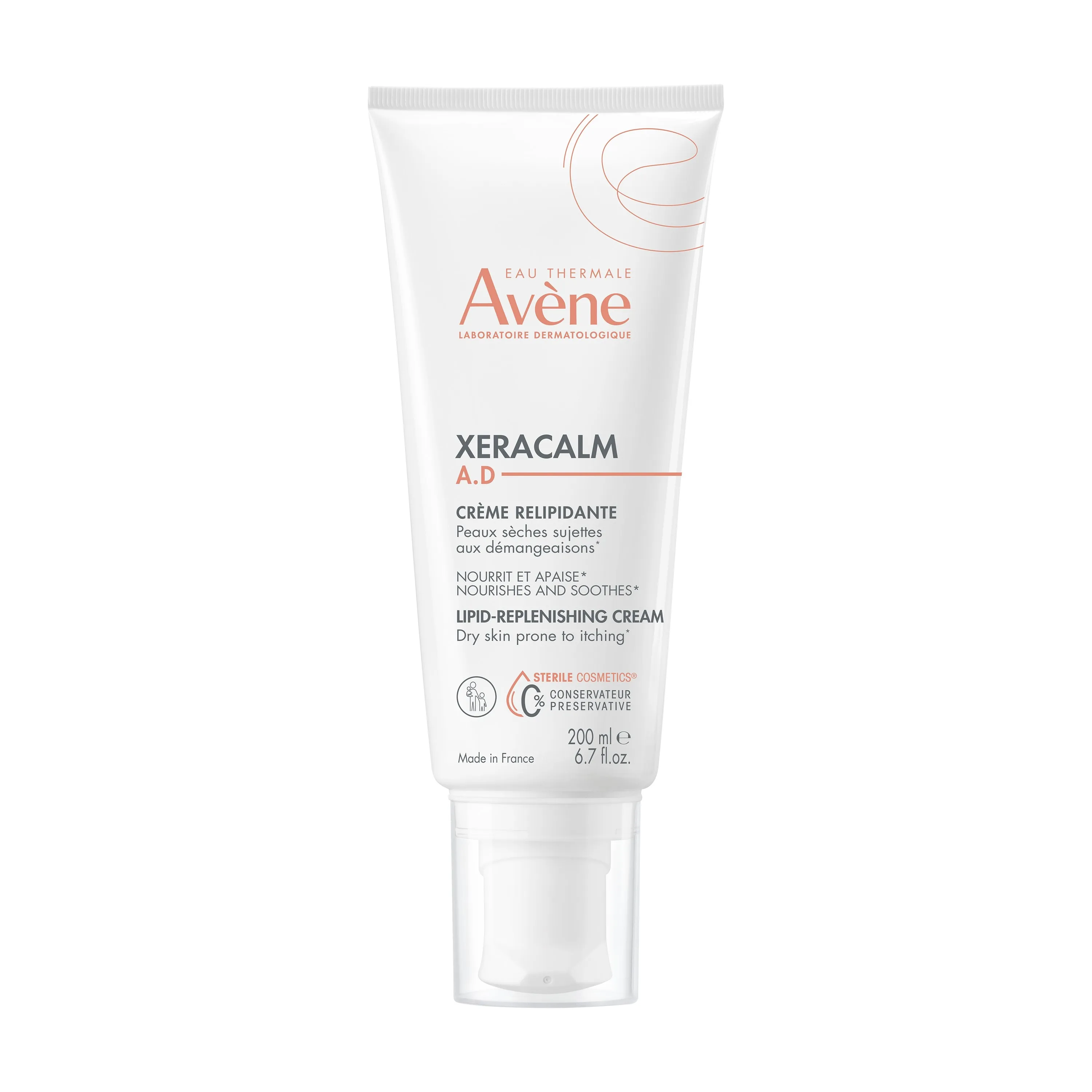 AVENE Xeracalm A.D. lipīdus atjaun. un mīkstinošs krēms, 200 ml - Produkta attēls 