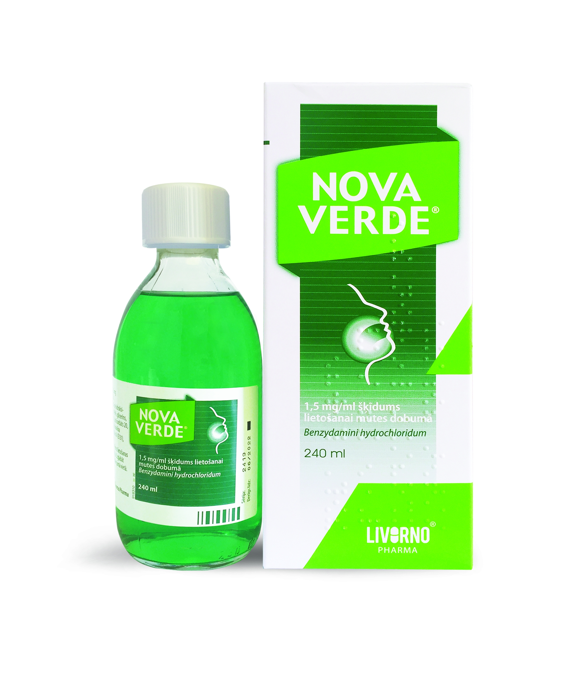 NOVA VERDE 1.5 mg/ ml šķīdums, 240 ml - Produkta attēls 