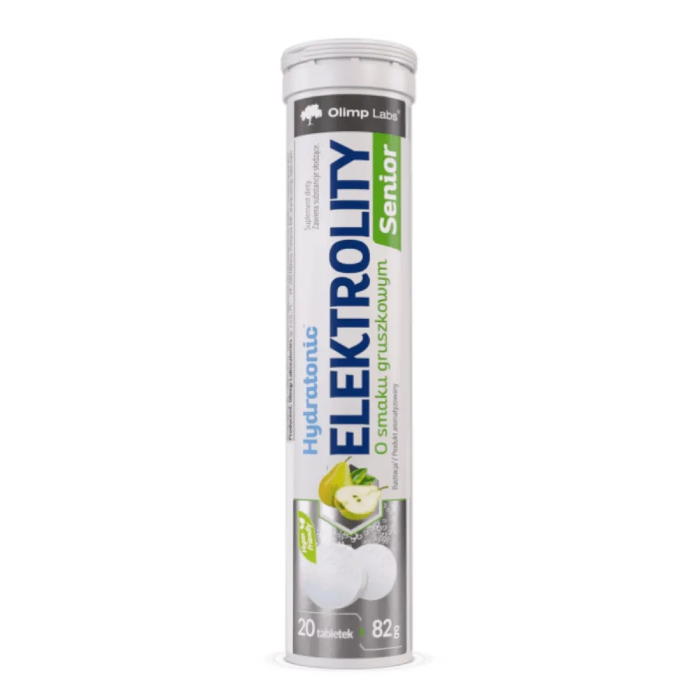 OlLIMP LABS® Hydratonic Elektrolity Senior tabletes ar bumbieru garšu, 20 gab - Produkta attēls 