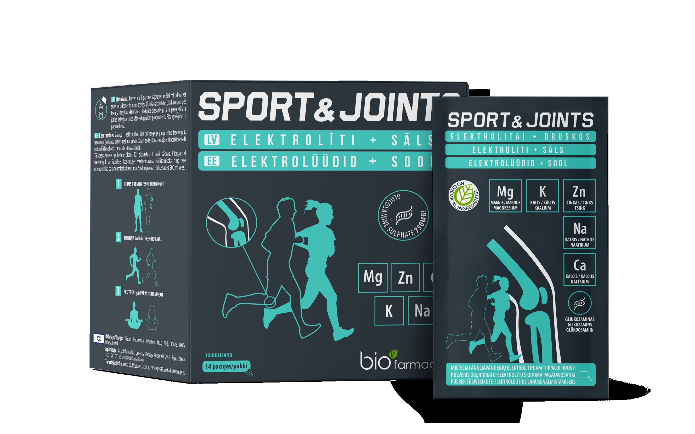 SPORT&JOINTS pulveris, 14 gab. - Produkta attēls 