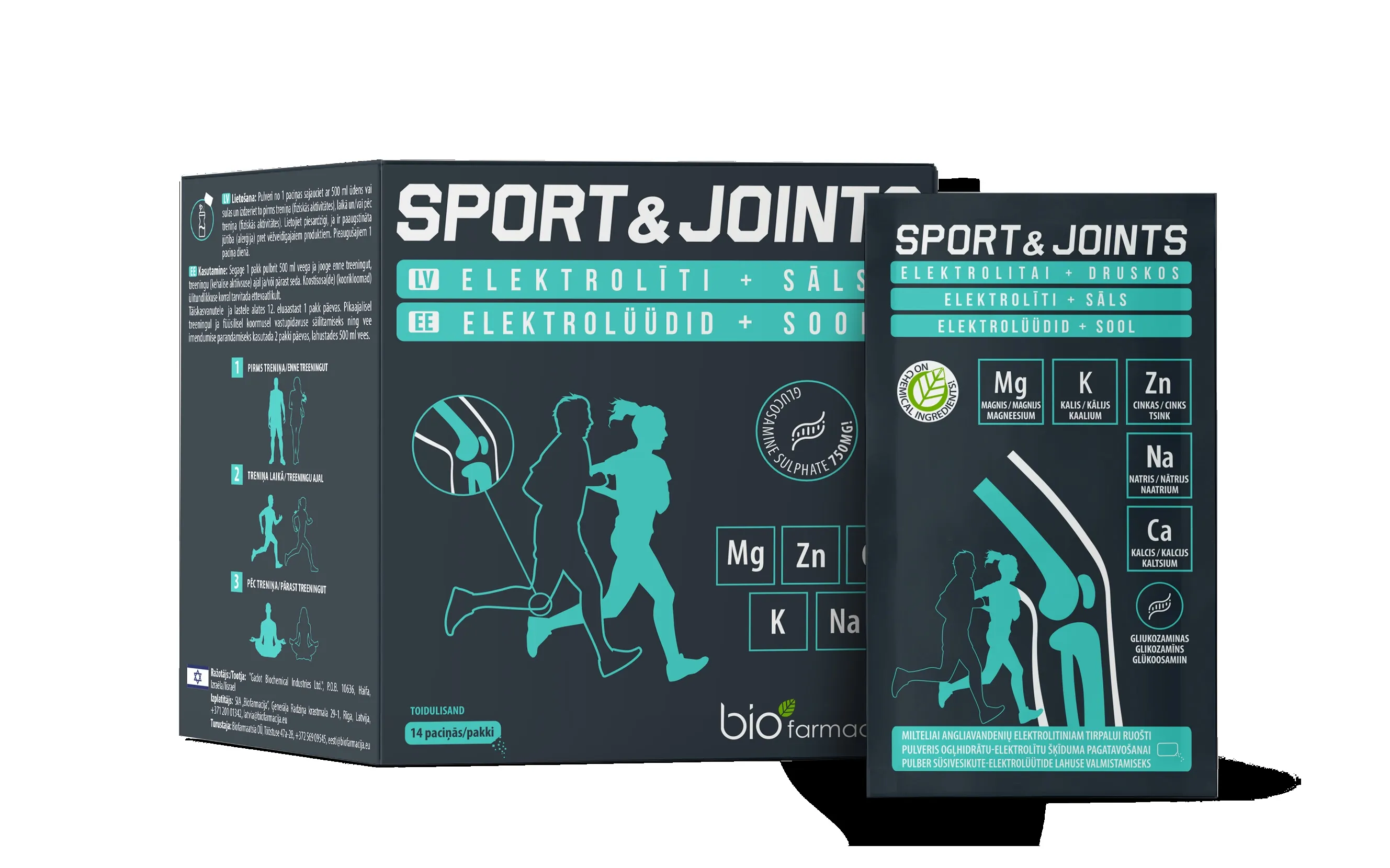 SPORT&JOINTS pulveris, 14 gab. - Produkta attēls 