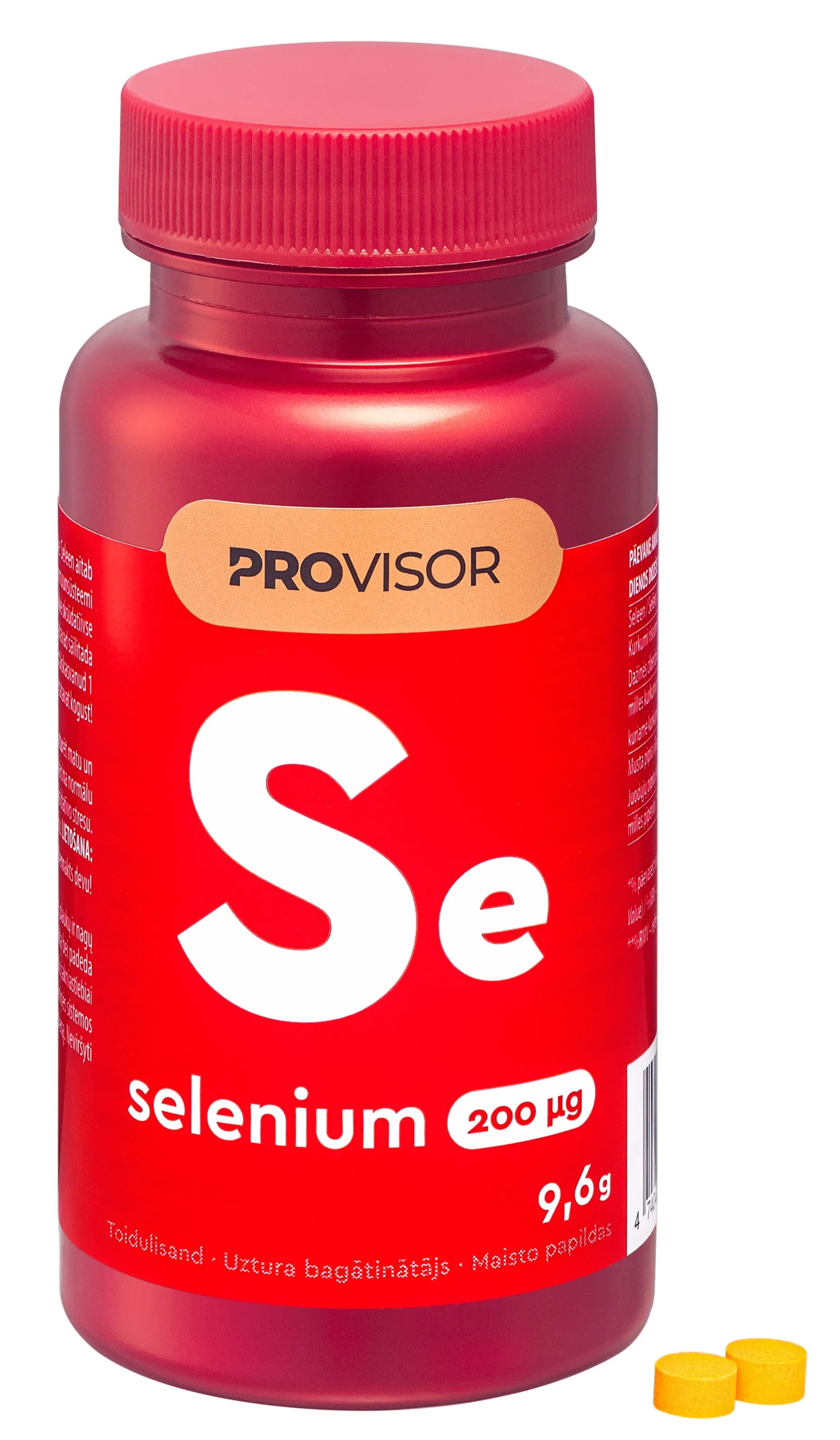 PROVISOR Selēns (Se) 200 mcg tabletes, 60 gab. - Produkta attēls 
