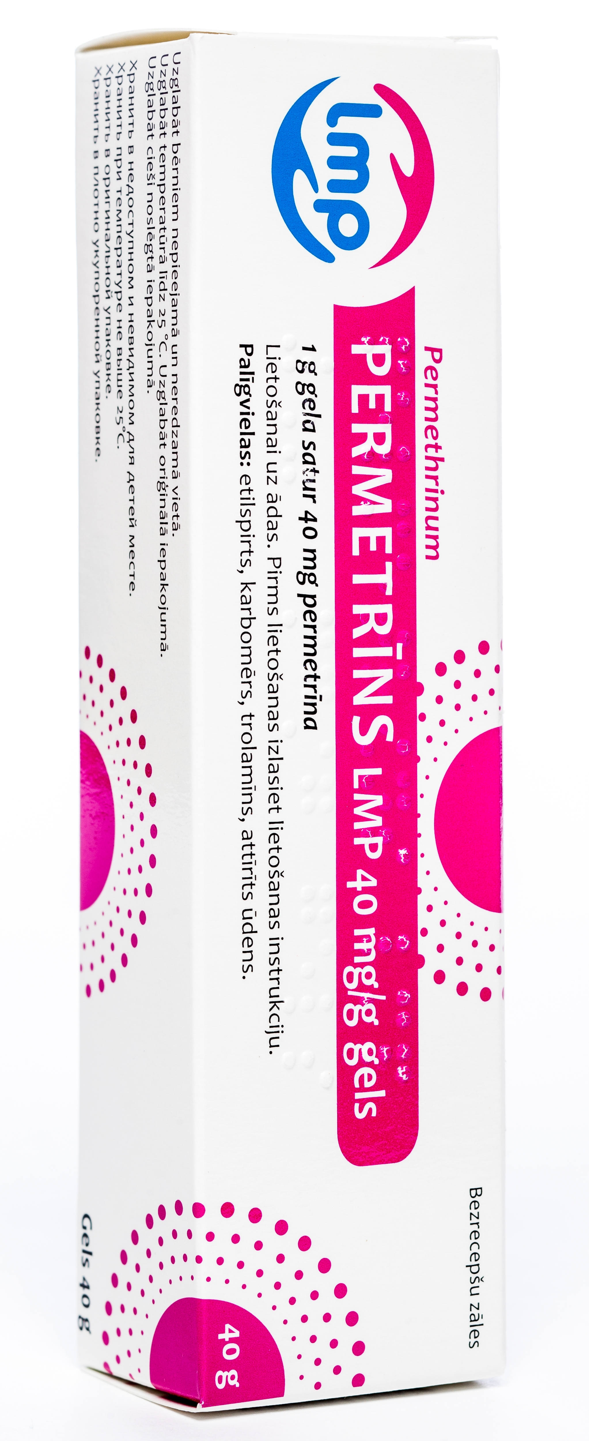 PERMETRĪNS LMP 40 mg/ g gels, 40 g. - Produkta attēls 
