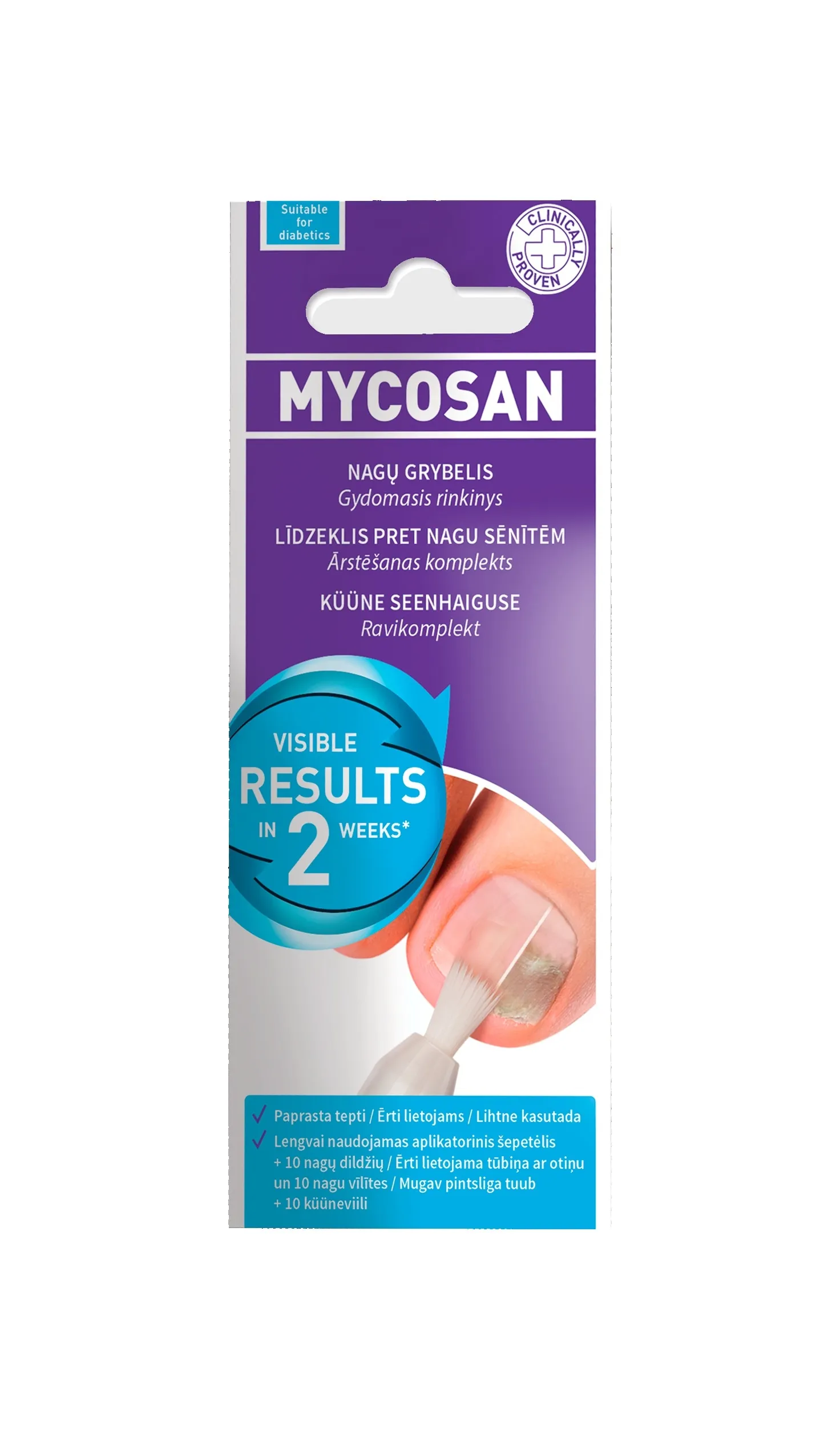 MYCOSAN līdzeklis nagu sēnītes ārstēšanai, 5 ml - Produkta attēls 
