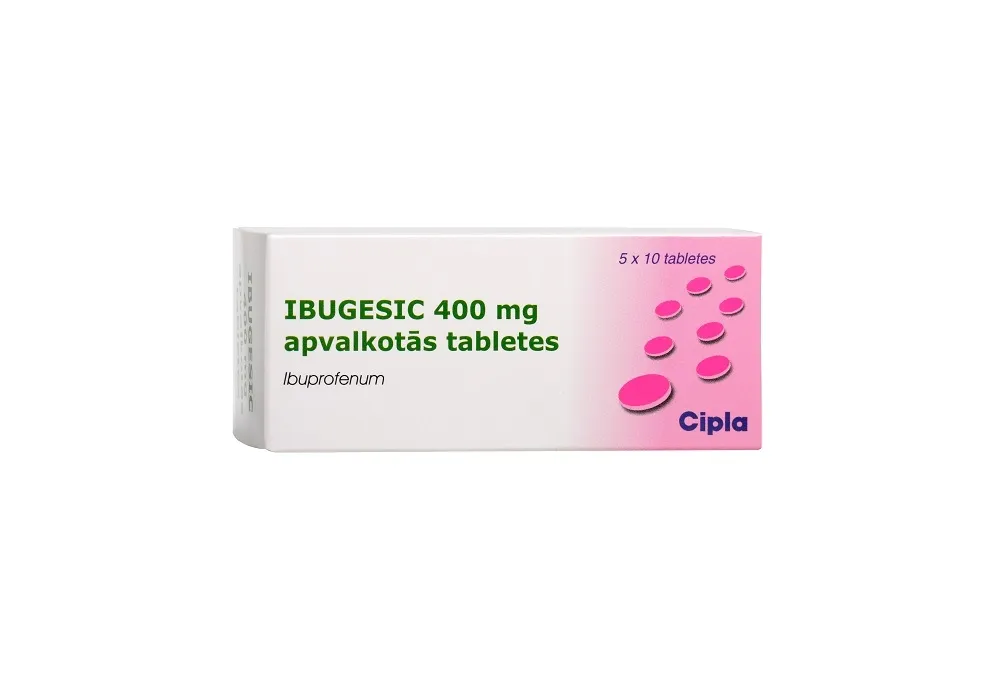IBUGESIC 400 mg tabletes, 50 gab. - Produkta attēls 