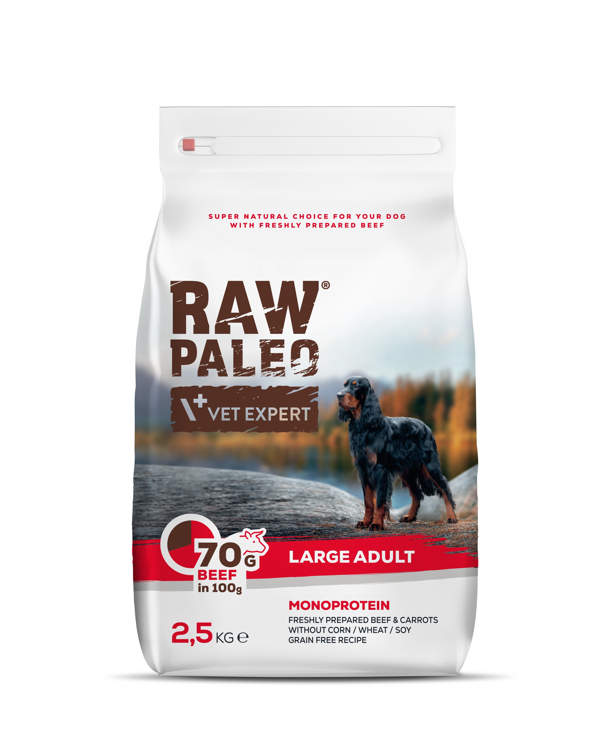 RAW PALEO SUŅU SAUSĀ B LARGE LIELLOPS 2.5KG - Produkta attēls 