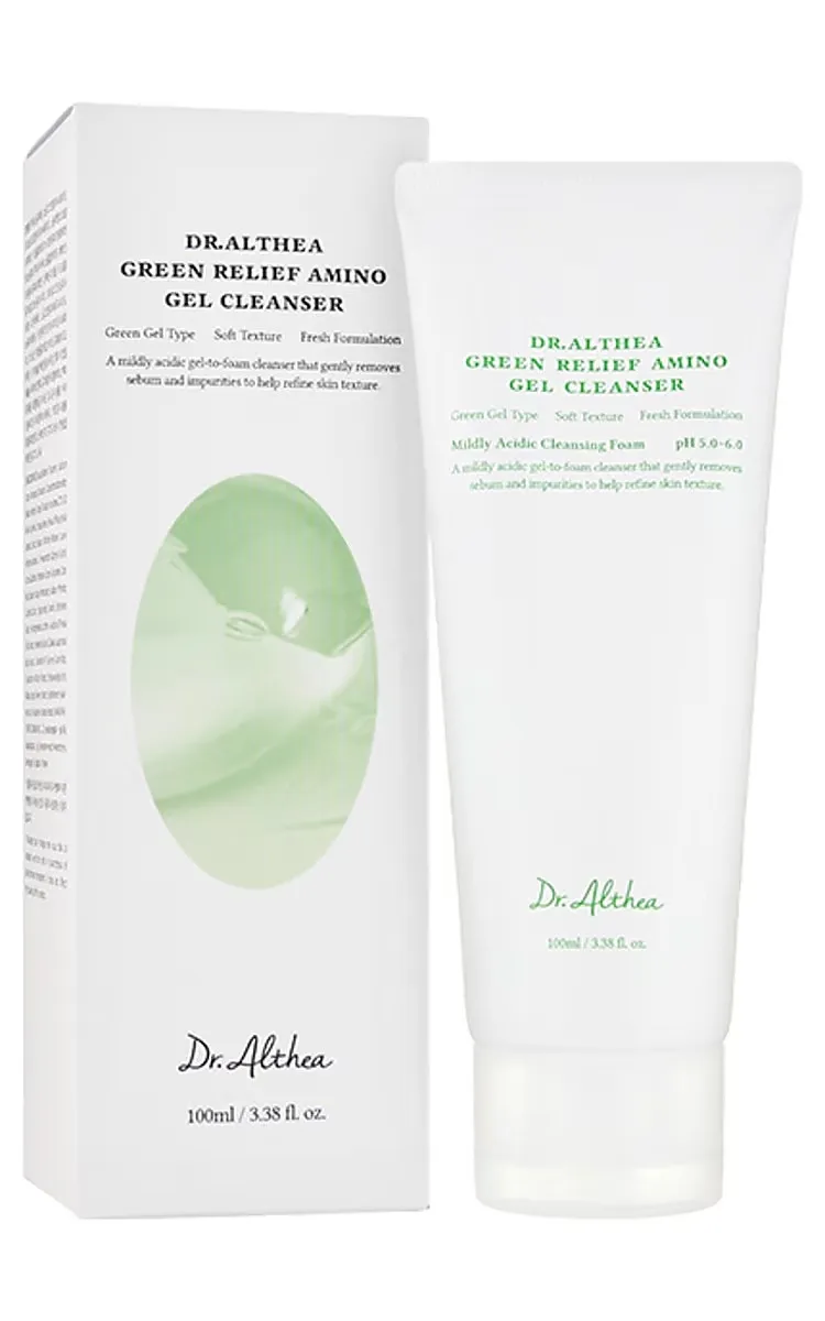 DR. ALTHEA Green Relief aminoskābju gēla attīrītājs, 100 ml - Produkta attēls 