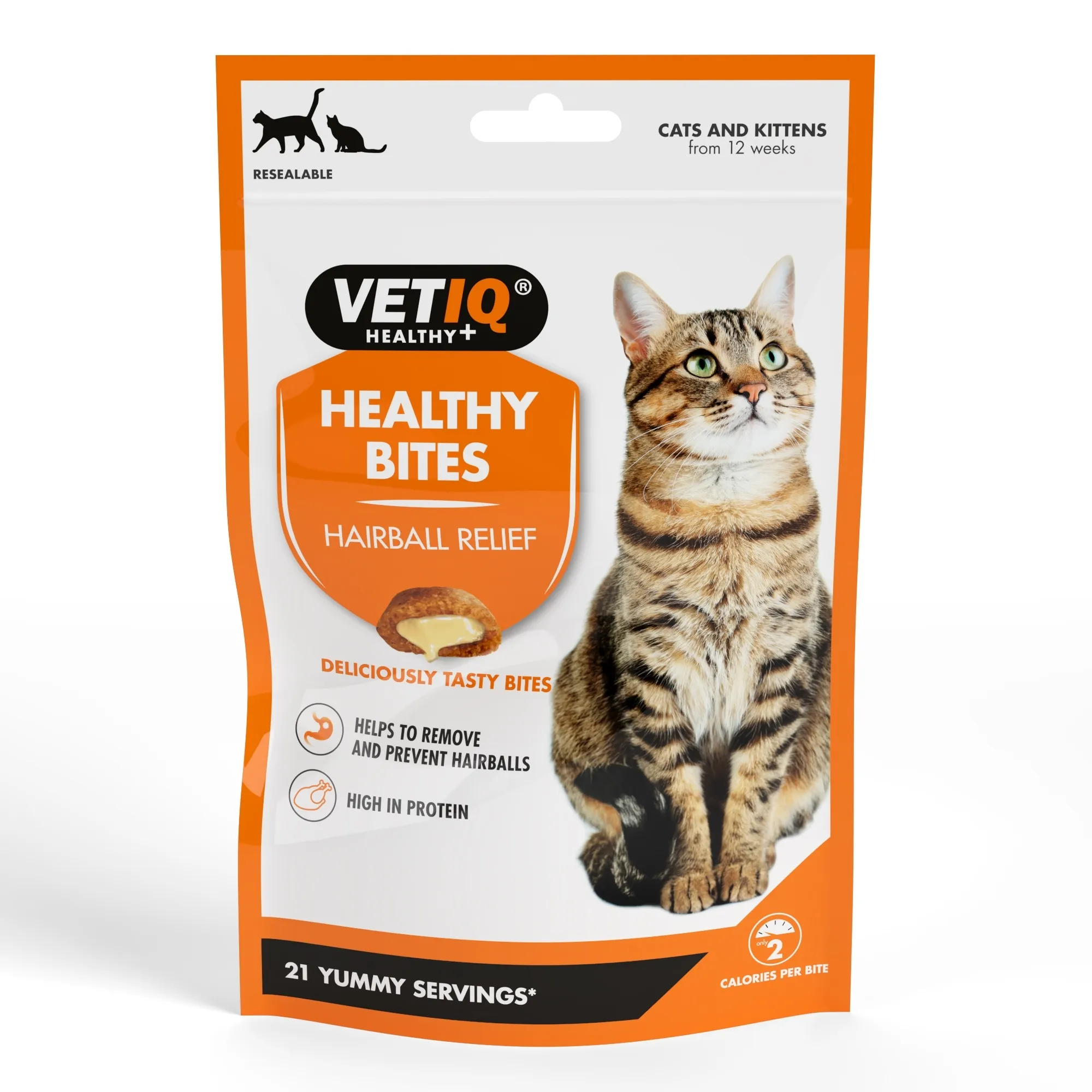 MC VETIQ HAIRBALL RELIEF CATS/KITTENS HEALTHY BITES 65G - Produkta attēls 2