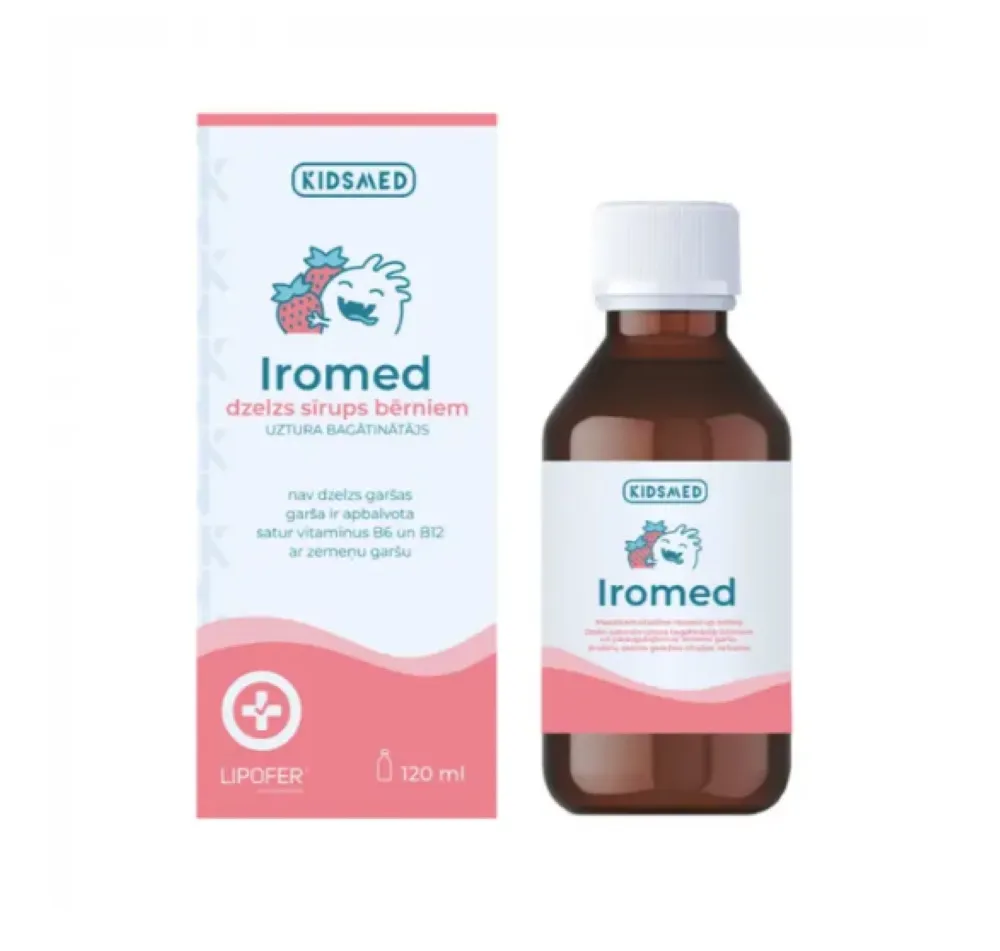 KIDSMED Iromed dzelzs uztura bagātinātājs bērniem, 120 ml - Produkta attēls 