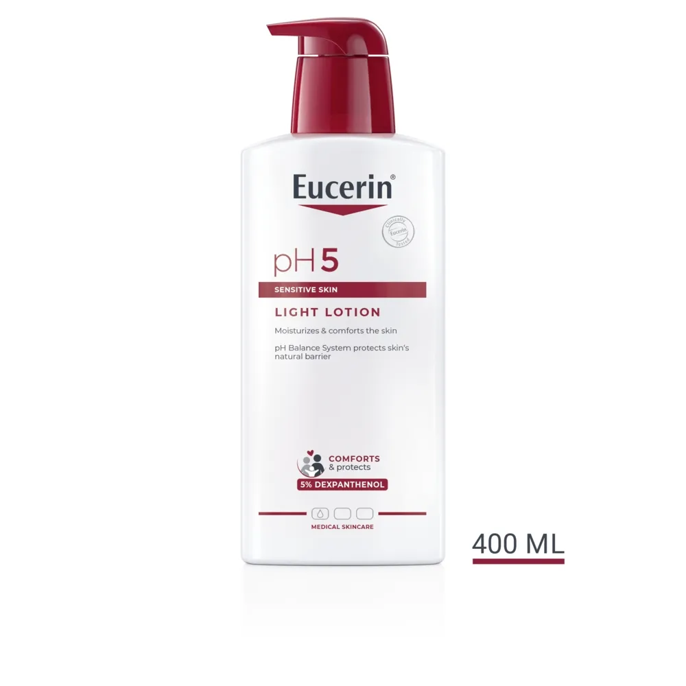 EUCERIN PH5 viegls mitrinošs ķermeņa losjons jutīgai ādai, 400 ml - Produkta attēls 