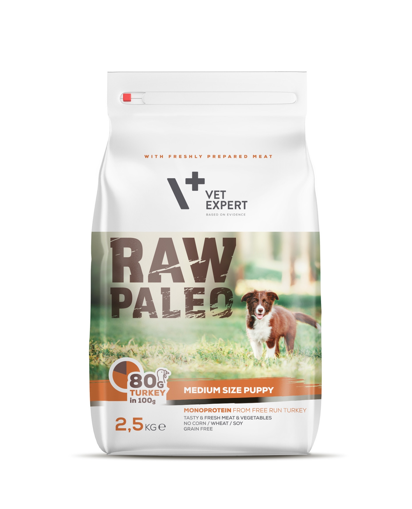 RAW PALEO KUCĒNU SAUSĀ B MEDIUM TĪTARS 2.5KG - Produkta attēls 