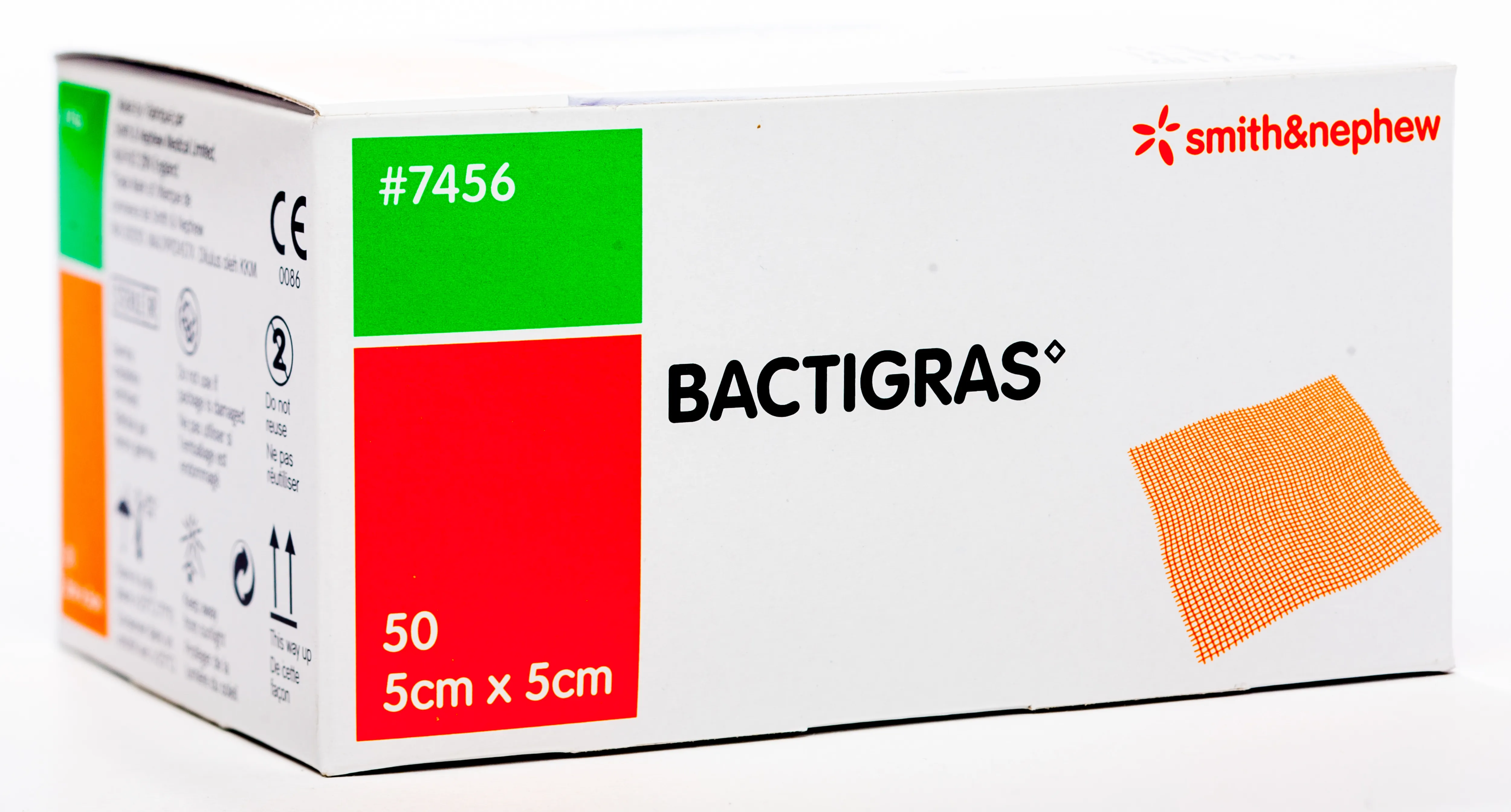 BACTIGRAS pārsējs 5cm x 5cm, 50 gab. - Produkta attēls 