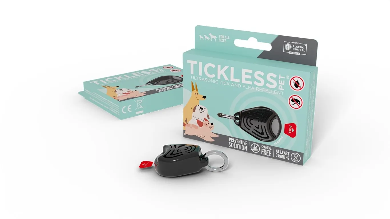 Tickless Pet ultraskaņas repelenta ierīce, melna - Produkta attēls 