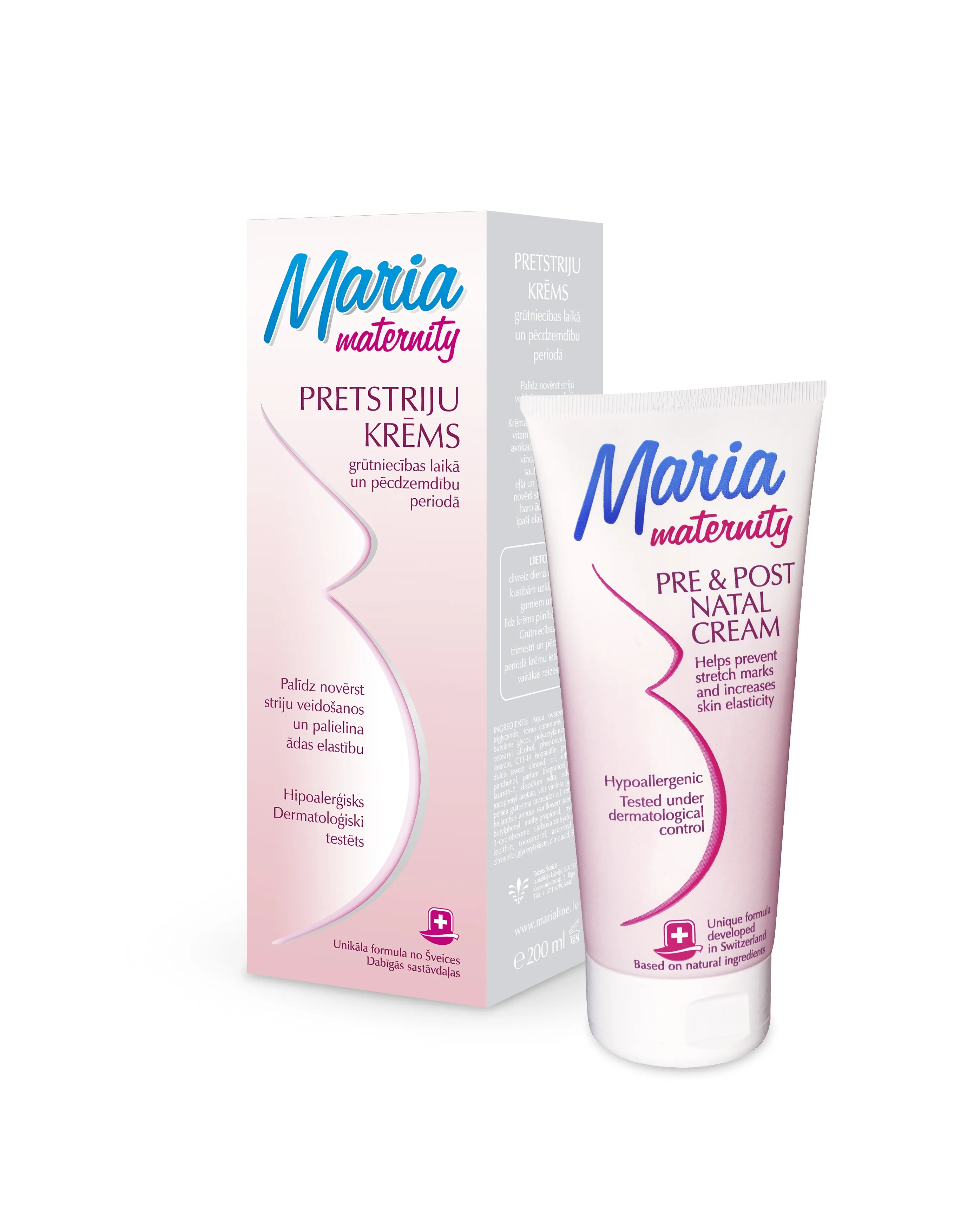 MARIA Maternity krēms pret ādas strijām, 200 ml - Produkta attēls 