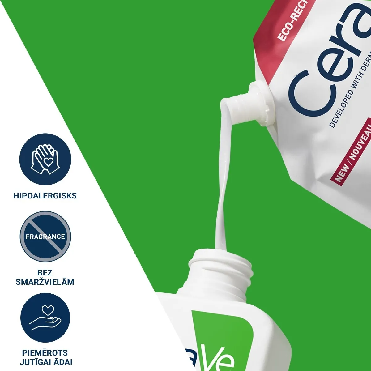 CERAVE mitrinoša emulsija normālas un sausas ādas mazgāšanai (uzp.iep.), 473 ml - Produkta attēls 4