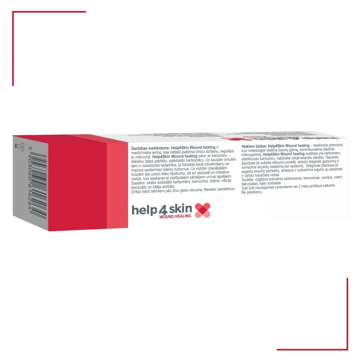 HELP4SKIN hidrokoloīda gels, 20 g - Produkta attēls 2