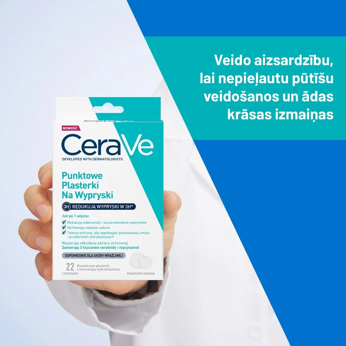 CERAVE Protective pūtīšu plāksteri, 22 gab. - Produkta attēls 8